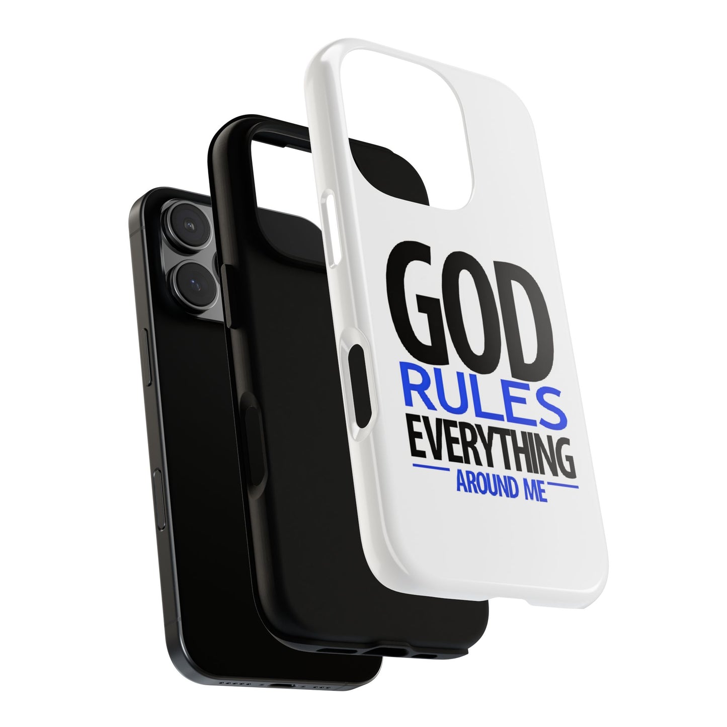 God Rules Tough Phone Case, trending phone cases, Religious Gift, spiritually themed Accessory, Inspirational Phone Case, Faith-Based phone Case