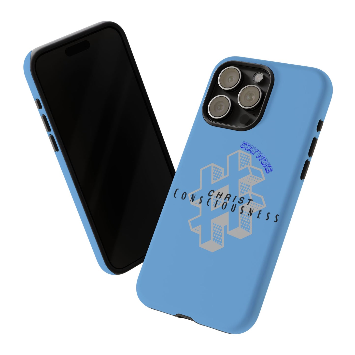 Hashtag Phone Case, Spiritual Gift, Faith-Based Accessory, Unique Tech Cover, Blue Phone Protector, trending tough cases, trending iPhone cases