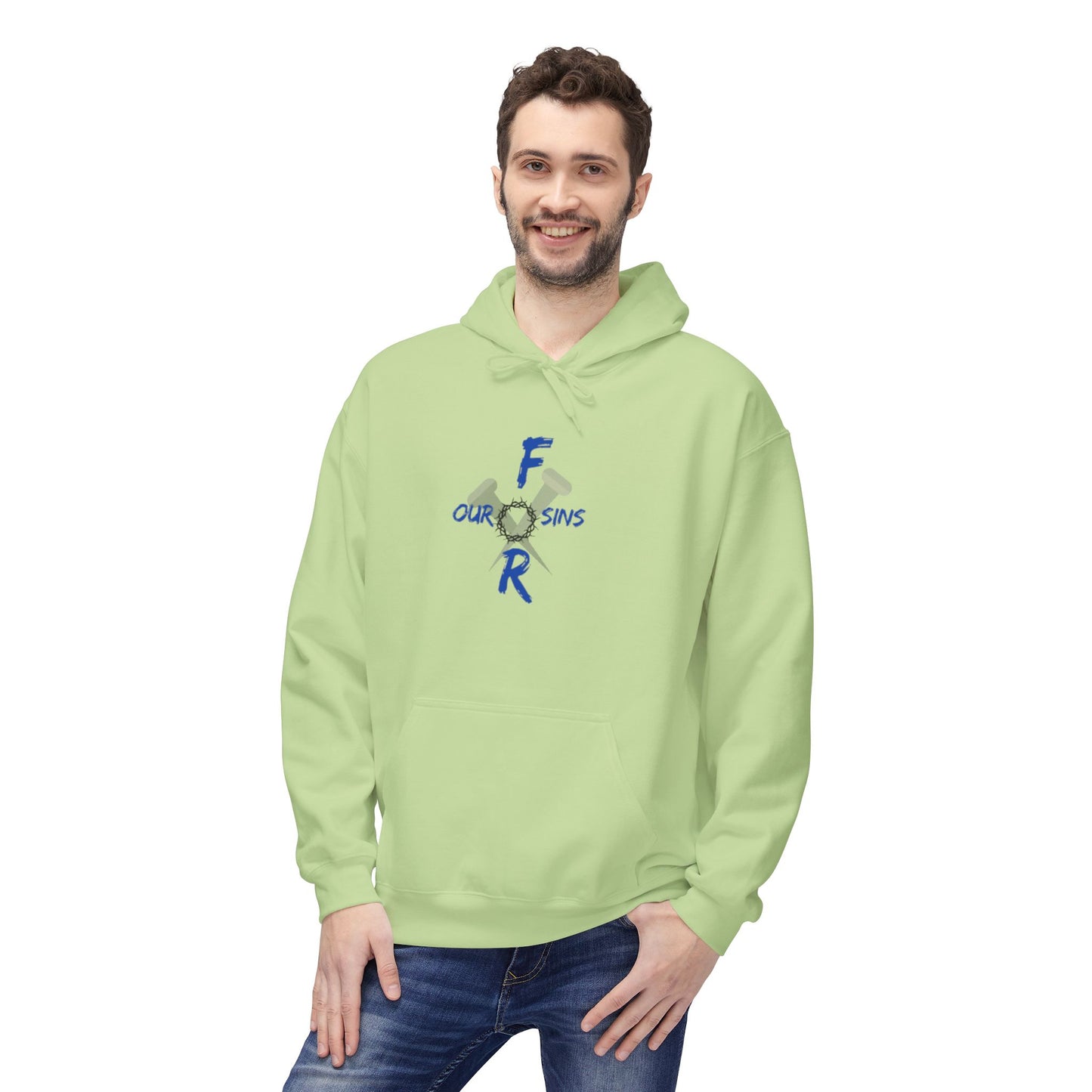 Unisex logo Fleece Hoodie - Cozy Gift for Friends, Motivational Apparel, Casual Wear, Birthday Present, Everyday Comfort