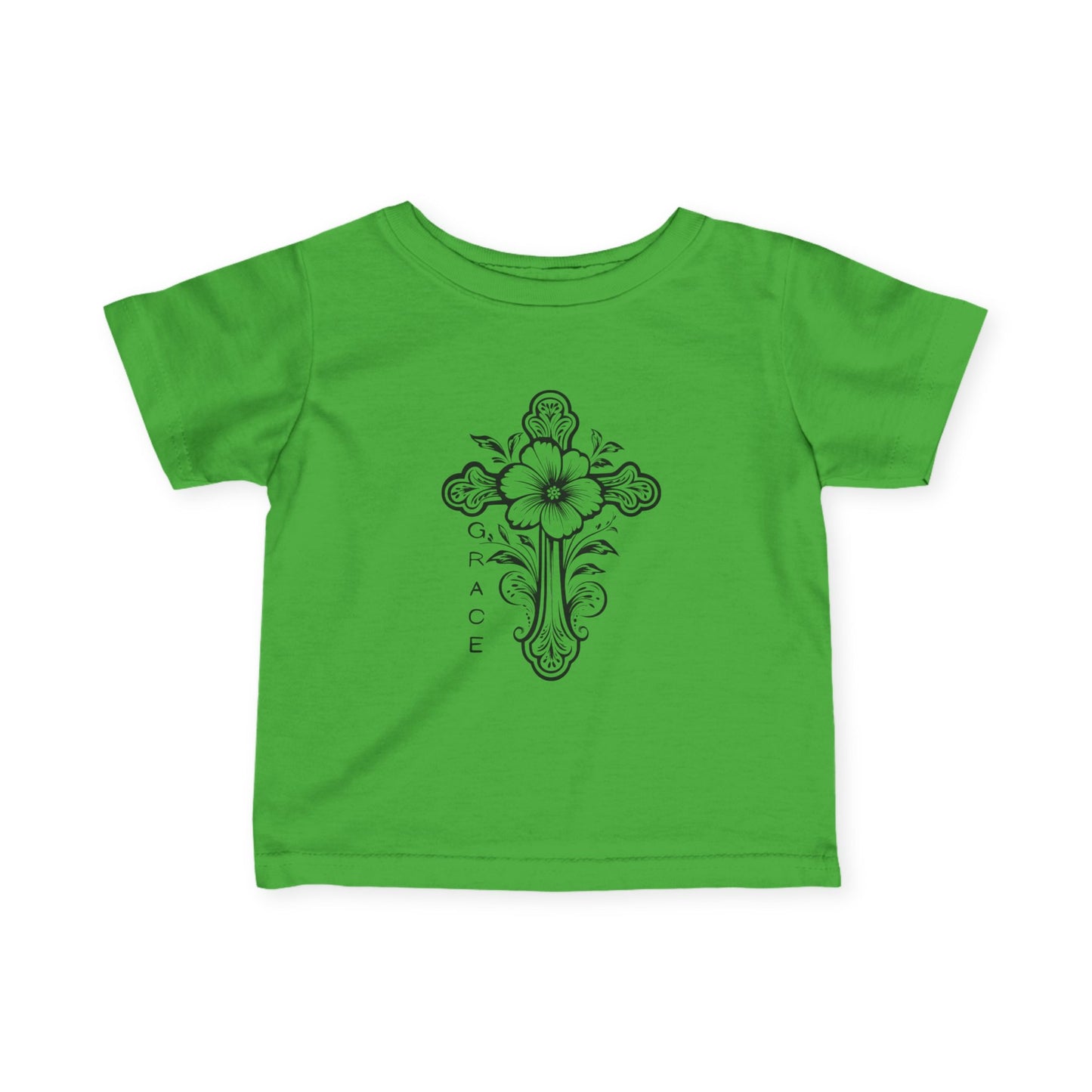 Baby faith inspired Graphic Tee with Floral Design, Infant T-Shirt, Cute Kids Clothing, Baby Shower Gift, Toddler Outfit, faith based Spring Fashion