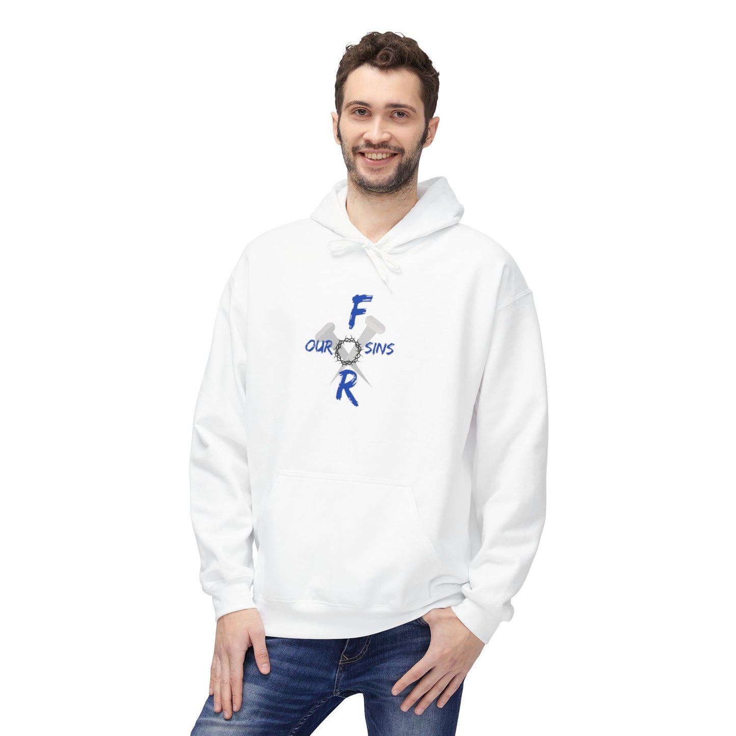 Unisex logo Fleece Hoodie - Cozy Gift for Friends, Motivational Apparel, Casual Wear, Birthday Present, Everyday Comfort