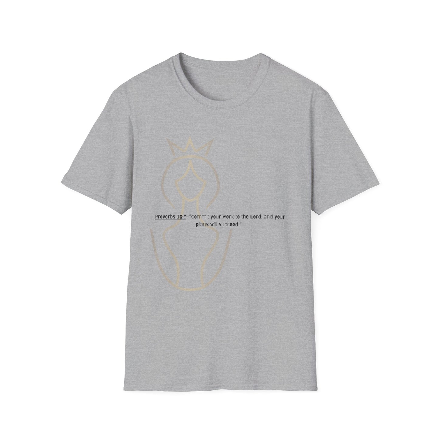 Bible verse themed Unisex Softstyle T-Shirt, jesus Lovers Gift, faith based Casual Wear Relaxed Fit Tee, Gift for believers