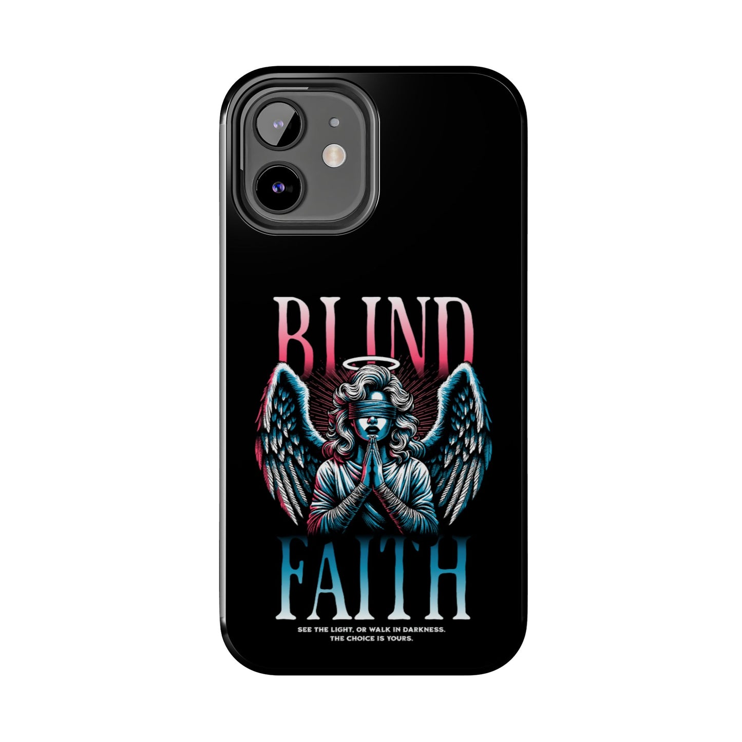 Angelic Blind Faith Phone Case | Tough Phone Cases, Angel Design, everyday Gifts, Faith-Based, Protection Case, trending smartphone cases