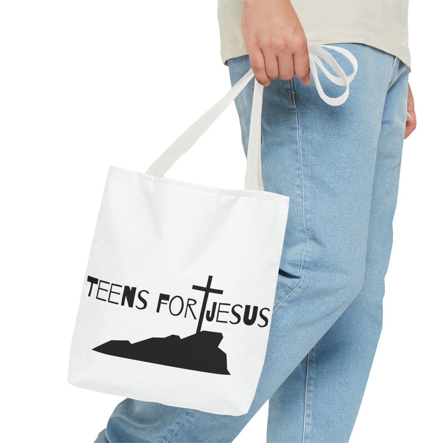Faith-Inspired Tote Bag for Teens who love Jesus gift idea for christian teens