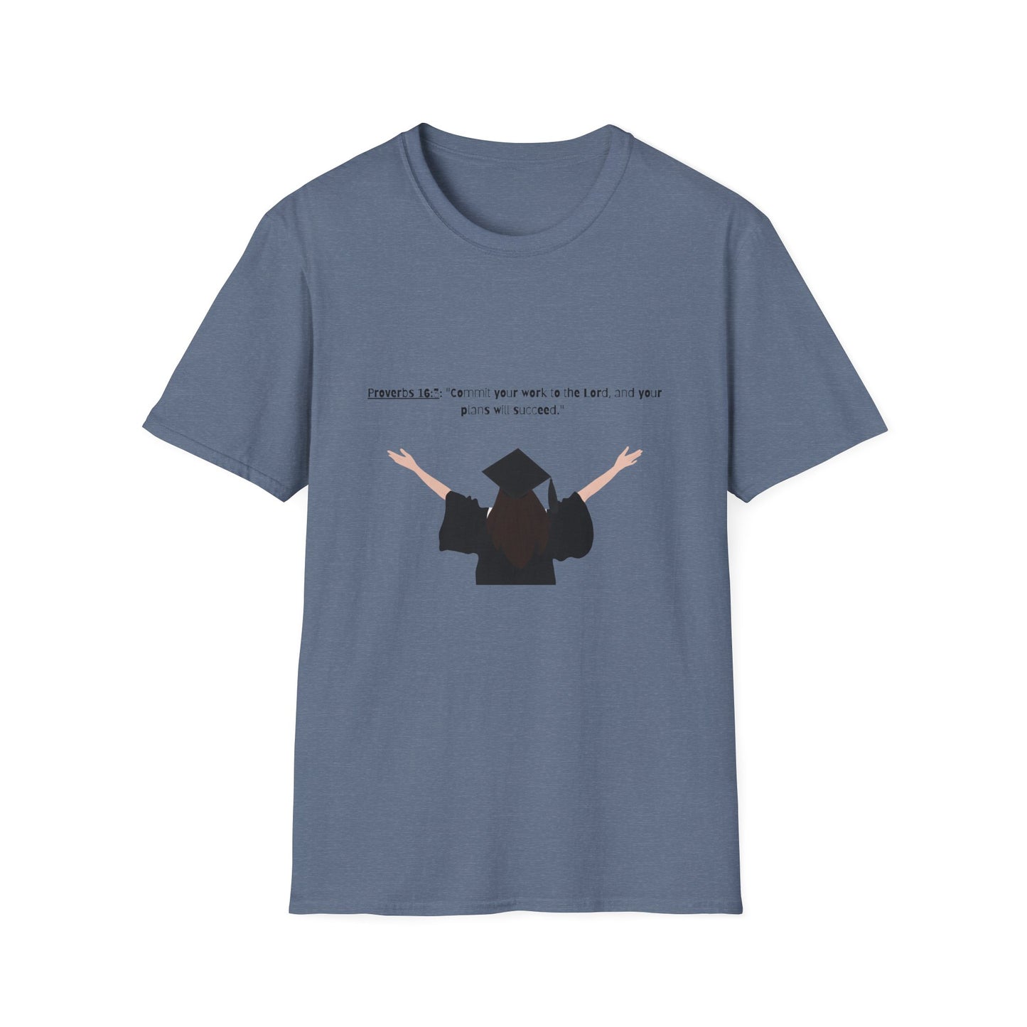 Bible verse Graduation Cap Unisex T-Shirt, faith inspired Achievement gifts Perfect for christian Graduates, Gift for Graduation Day