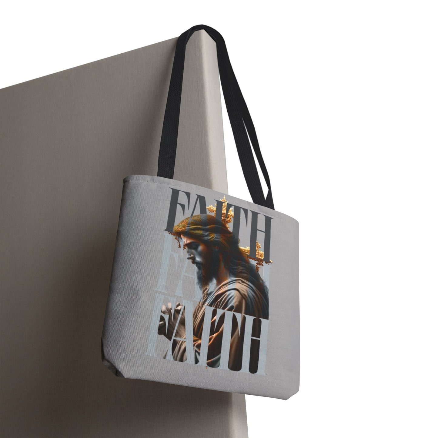 Faith themed Tote Bag for Daily wear, Reusable Shopping Bag, Christian Gift for any occassion, Affirmation Accessory, Stylish Faith Bag