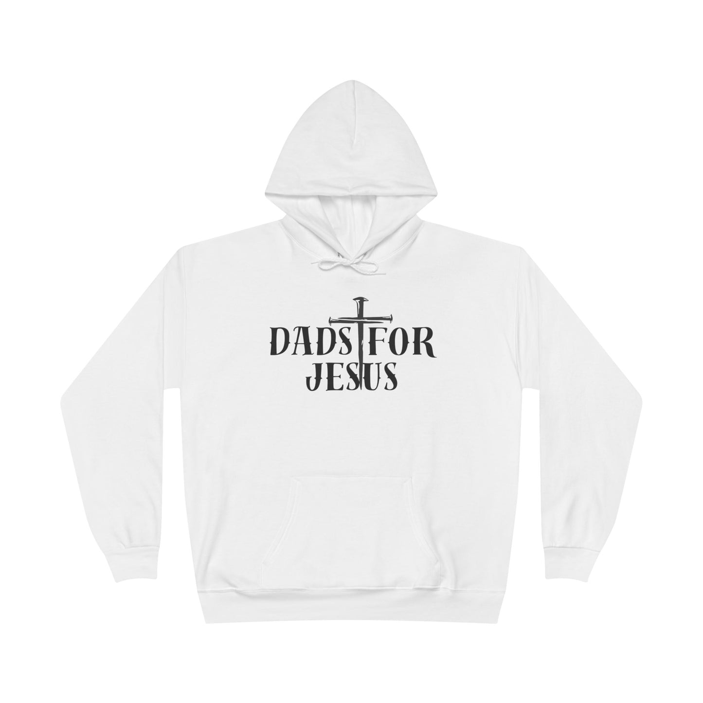 Dads for Jesus Eco-Friendly Hoodie, Christian Gift, Faith-Based Apparel, Unisex Sweatshirt, Casual Outfit, Gift for Dads