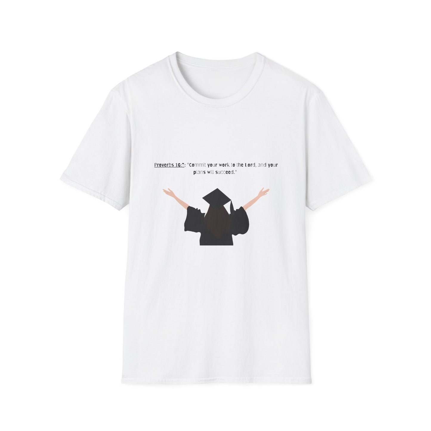 Bible verse Graduation Cap Unisex T-Shirt, faith inspired Achievement gifts Perfect for christian Graduates, Gift for Graduation Day