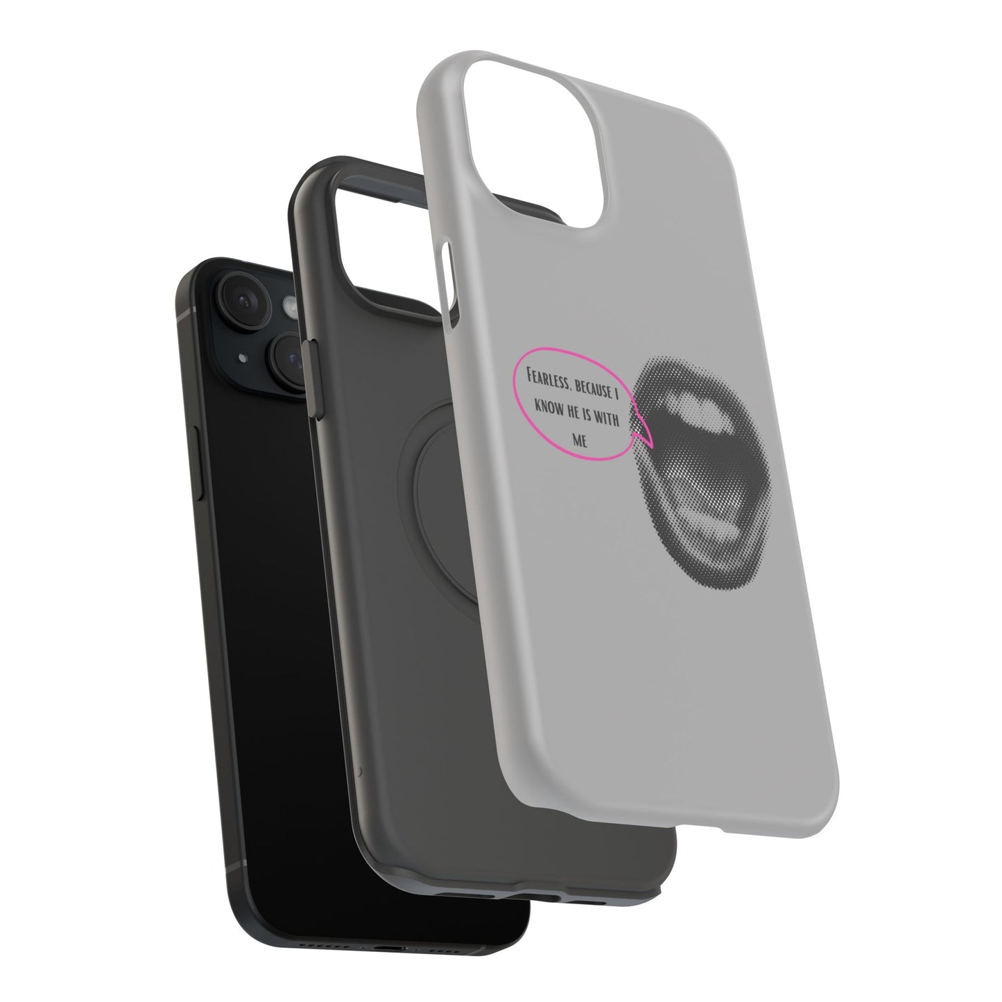 Fearless Impact-Resistant Phone Case; Durable Phone Protector, inspirational Gift, phone Accessory, Trendy Tech Item, Everyday Use