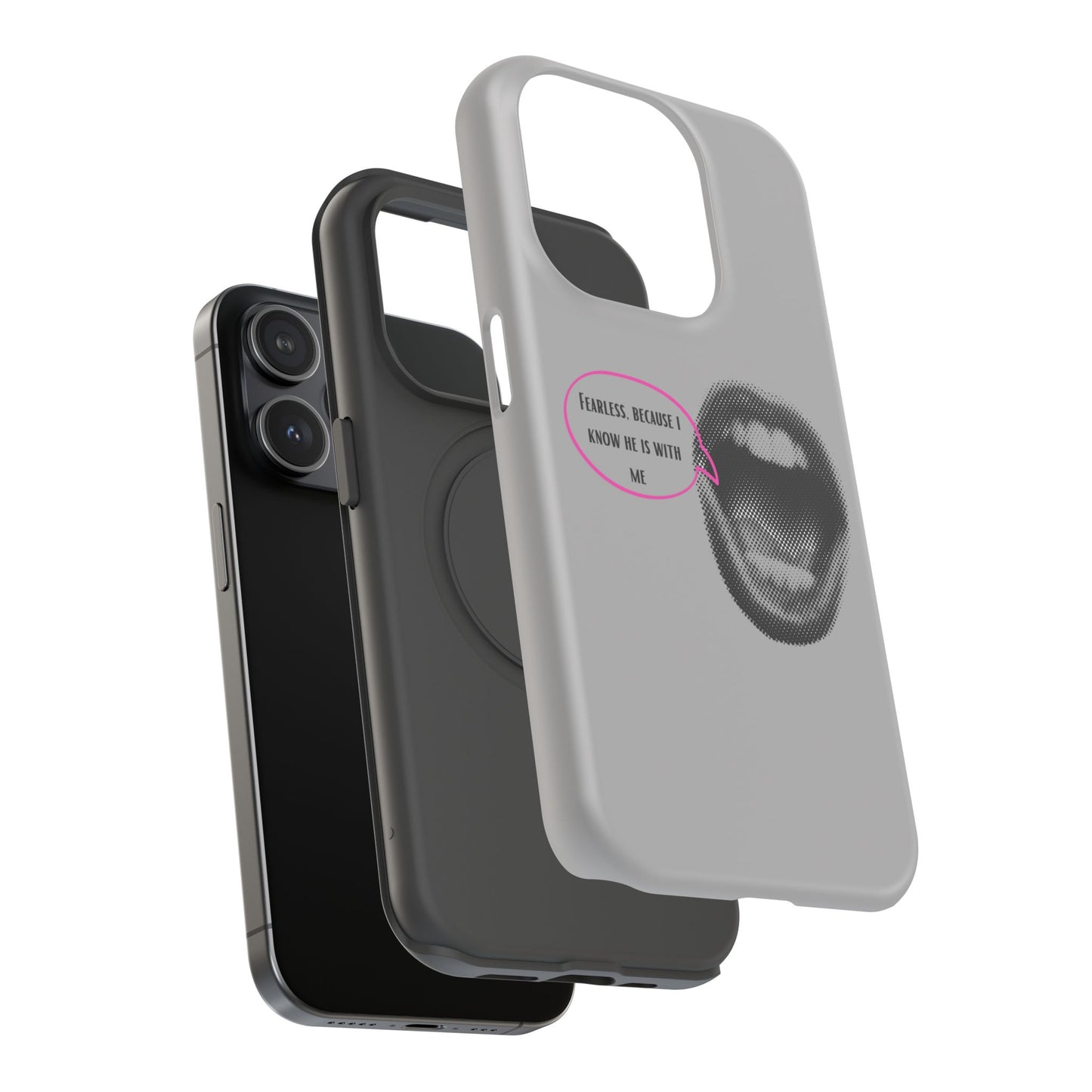 Fearless Impact-Resistant Phone Case; Durable Phone Protector, inspirational Gift, phone Accessory, Trendy Tech Item, Everyday Use
