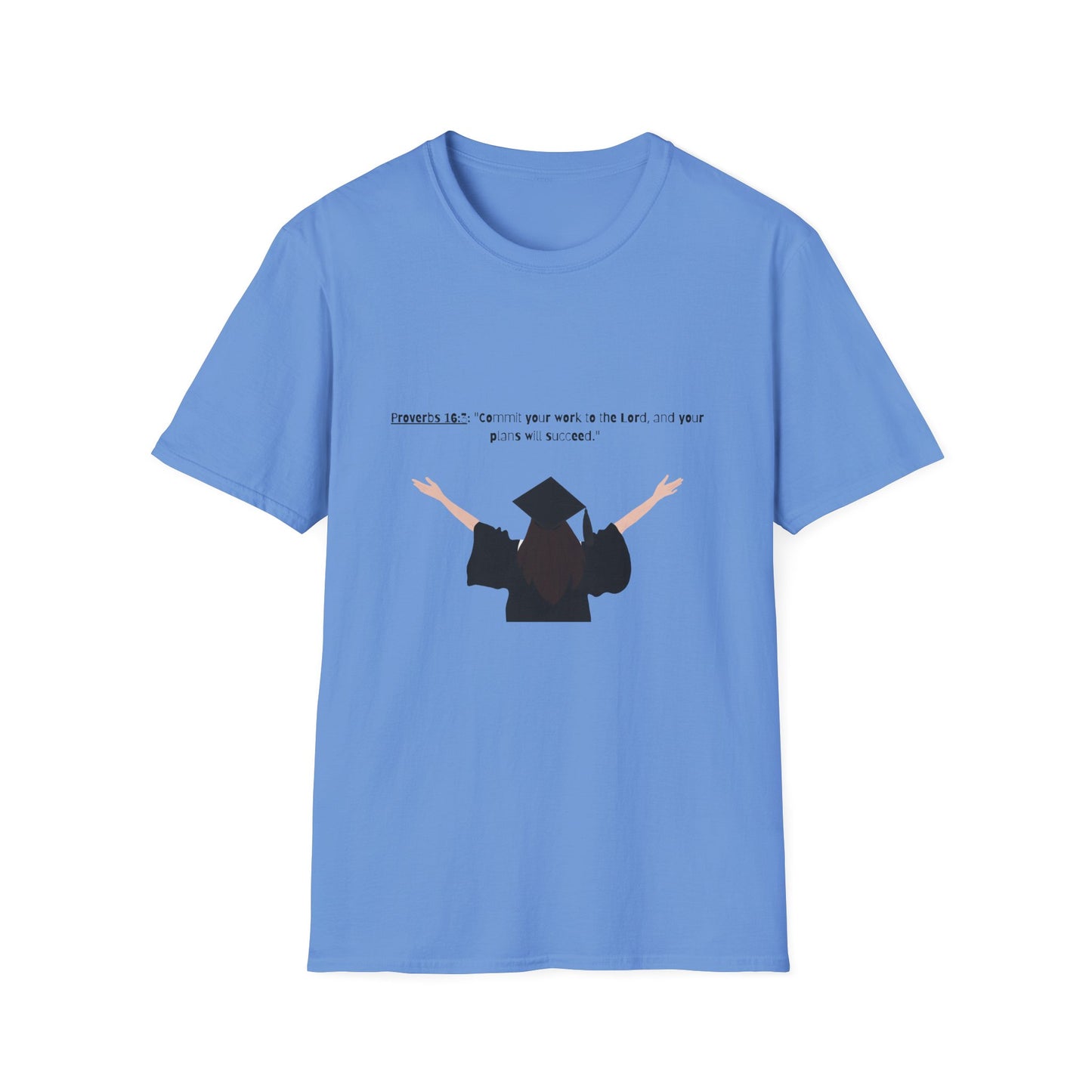 Bible verse Graduation Cap Unisex T-Shirt, faith inspired Achievement gifts Perfect for christian Graduates, Gift for Graduation Day