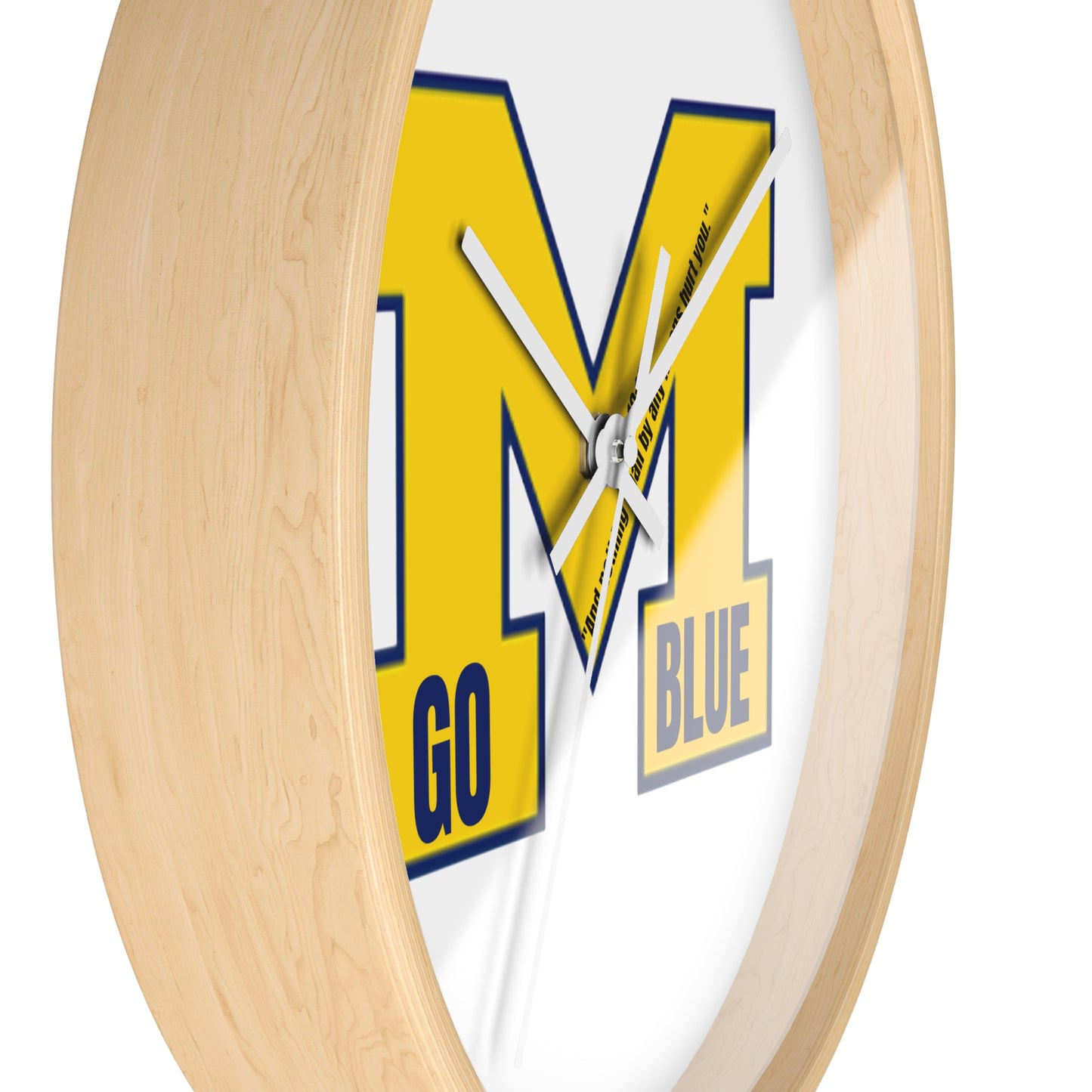 University Security Wall Clock - Go Blue Decor, College Room Essential, Sport Fans Gift, university School Pride, Graduation gift , Game Day accessories gifts