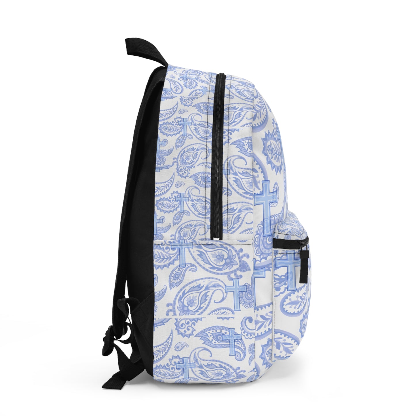 Paisley Cross Pattern Backpack, trending School Bag, Christian back to school, faith inspired school accessories, trending must have