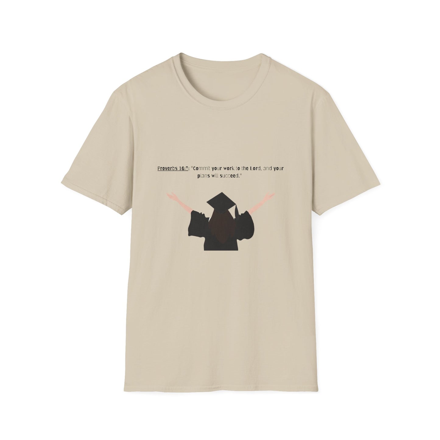 Bible verse Graduation Cap Unisex T-Shirt, faith inspired Achievement gifts Perfect for christian Graduates, Gift for Graduation Day