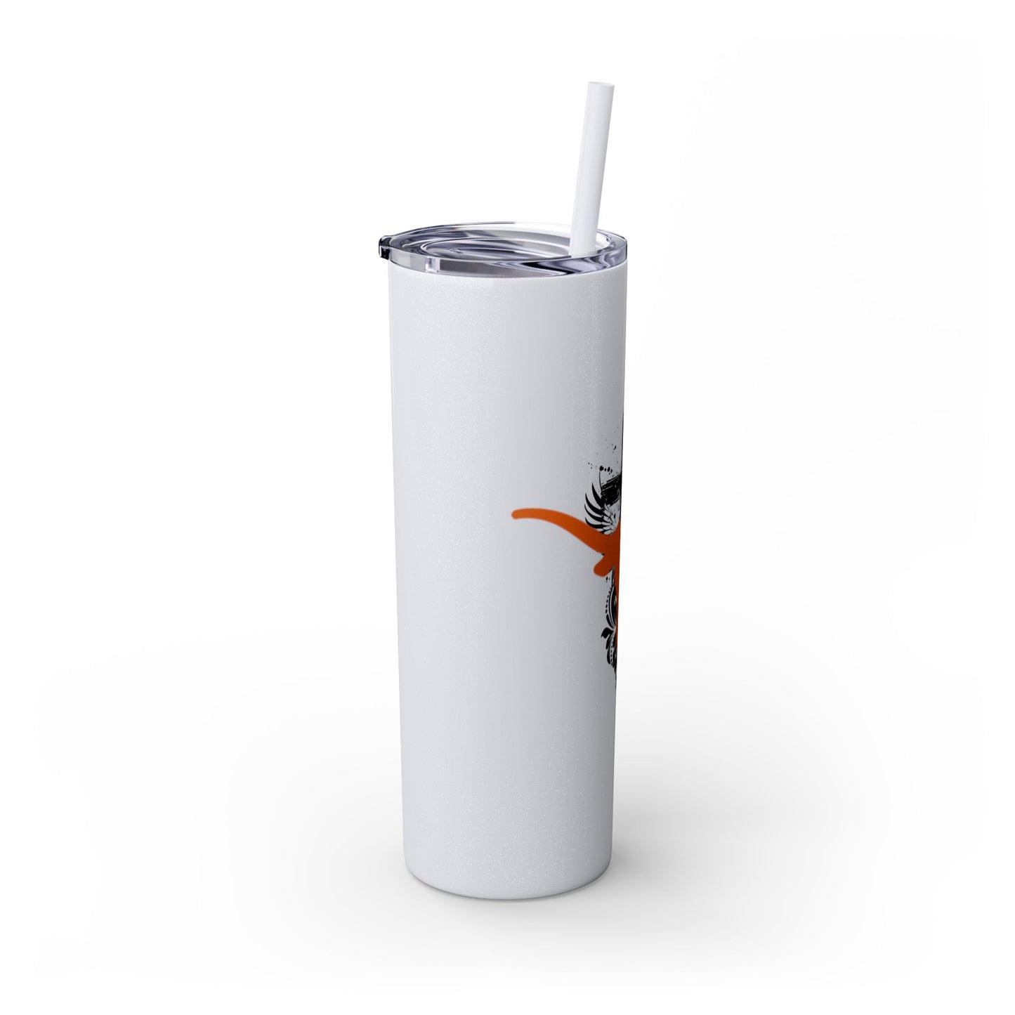 Faith inspired Texas State University at Austin Longhorn themed Skinny Tumbler| university Style Travel Mug | Personalized Gift for university students|