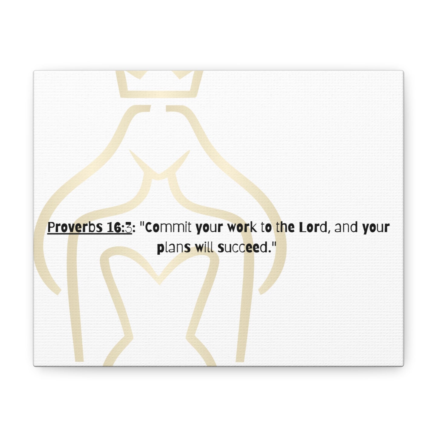 Faith Inspired Stretched Canvas Art, Motivational Wall Decor, Biblical Quote Home Decor, Christian Living Gift, scripture themed wall art