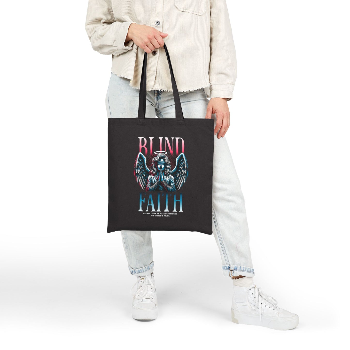 Every day Cotton Canvas Tote Bag, Eco-Friendly Tote, Perfect for daily use, spiritually inspired Everyday tote bag, eco friendly accessories