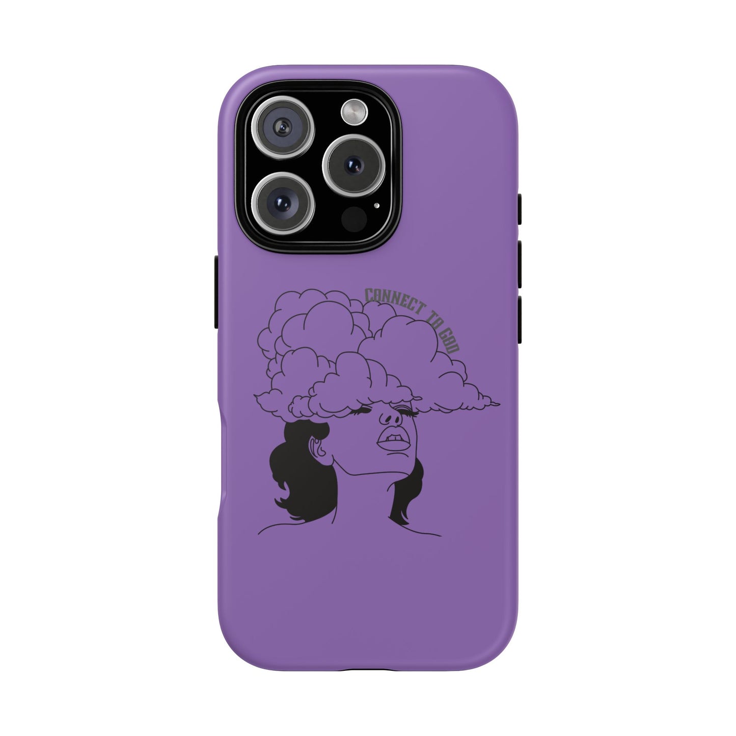 Purple Art Phone Case, Tough Cases for believers, Unique Phone Cover, Gifts for friends, Trendy Phone Accessories