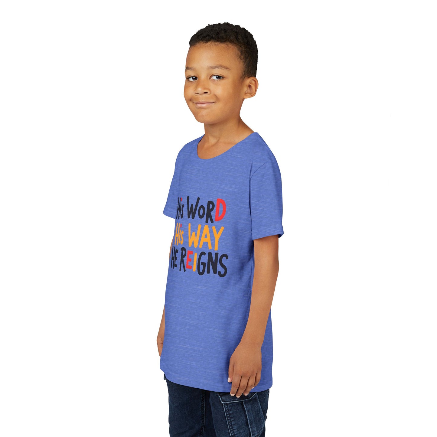 Faith-Inspired Youth Tee, Christian T-Shirt, Religious Kids Shirt, Inspirational Gift, Summer Outfit