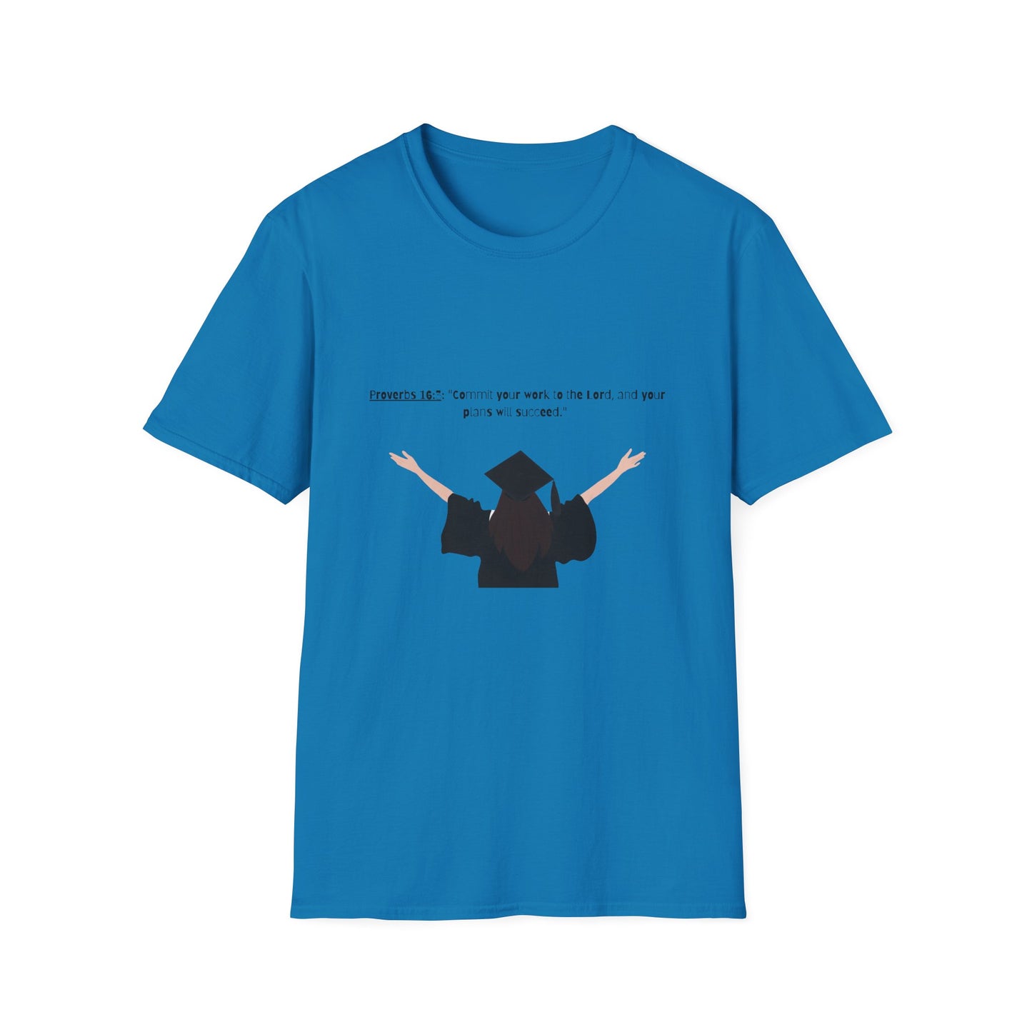 Bible verse Graduation Cap Unisex T-Shirt, faith inspired Achievement gifts Perfect for christian Graduates, Gift for Graduation Day
