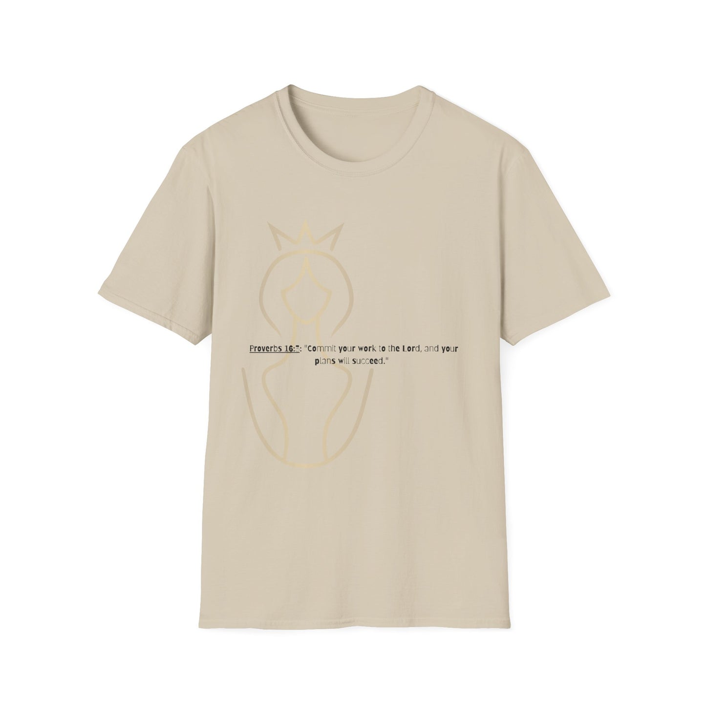 Bible verse themed Unisex Softstyle T-Shirt, jesus Lovers Gift, faith based Casual Wear Relaxed Fit Tee, Gift for believers