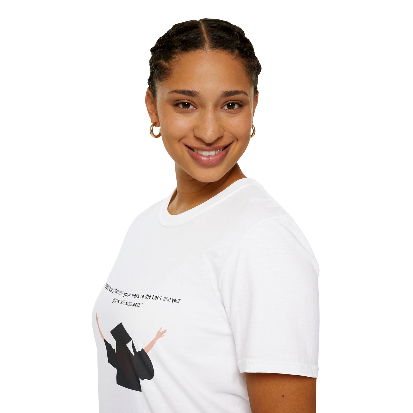 Bible verse Graduation Cap Unisex T-Shirt, faith inspired Achievement gifts Perfect for christian Graduates, Gift for Graduation Day