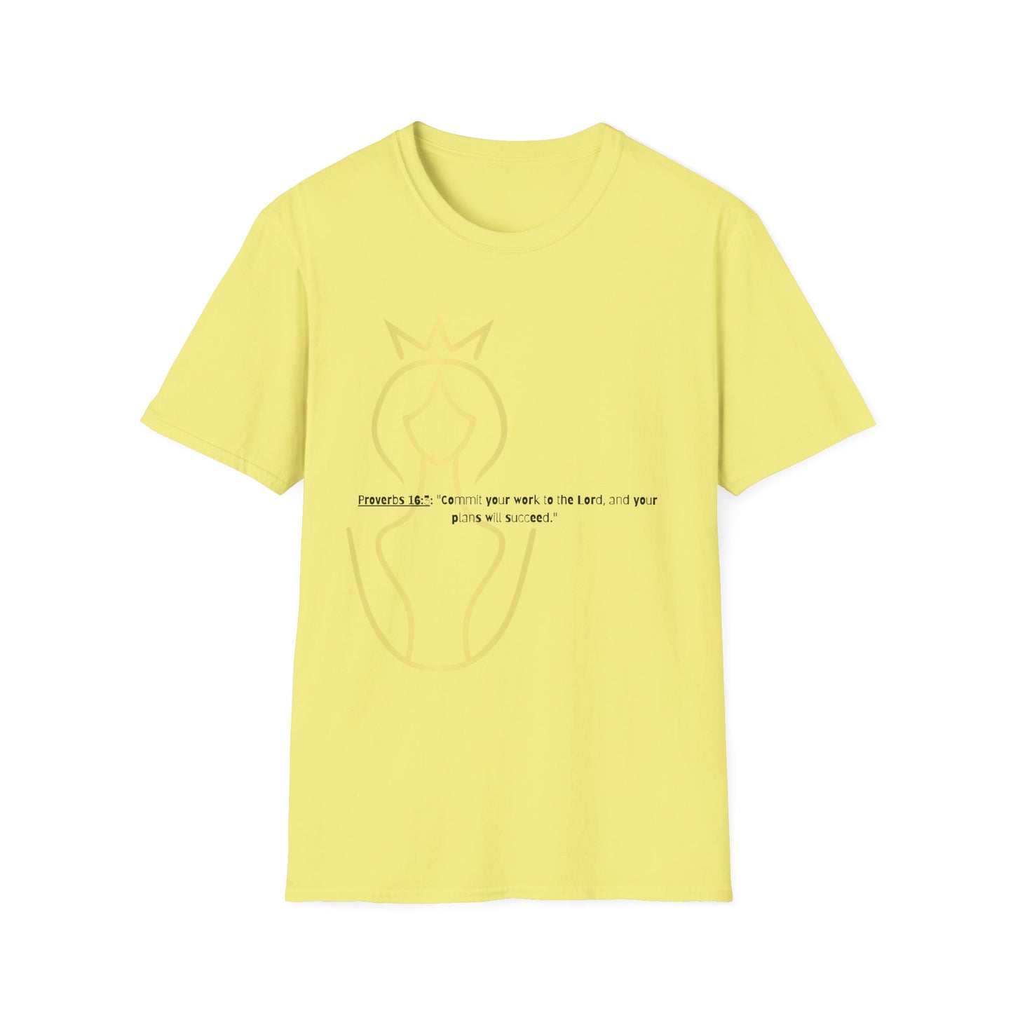 Bible verse themed Unisex Softstyle T-Shirt, jesus Lovers Gift, faith based Casual Wear Relaxed Fit Tee, Gift for believers