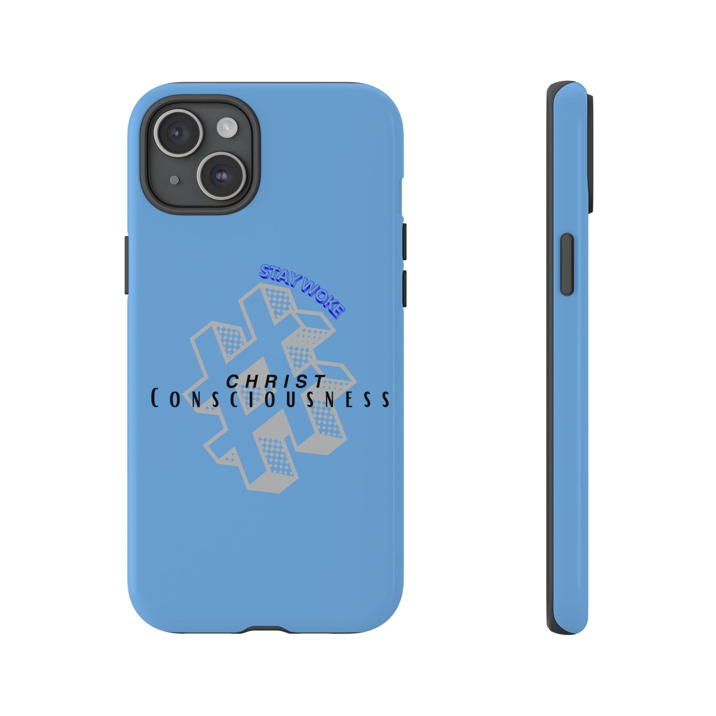 Hashtag Phone Case, Spiritual Gift, Faith-Based Accessory, Unique Tech Cover, Blue Phone Protector, trending tough cases, trending iPhone cases