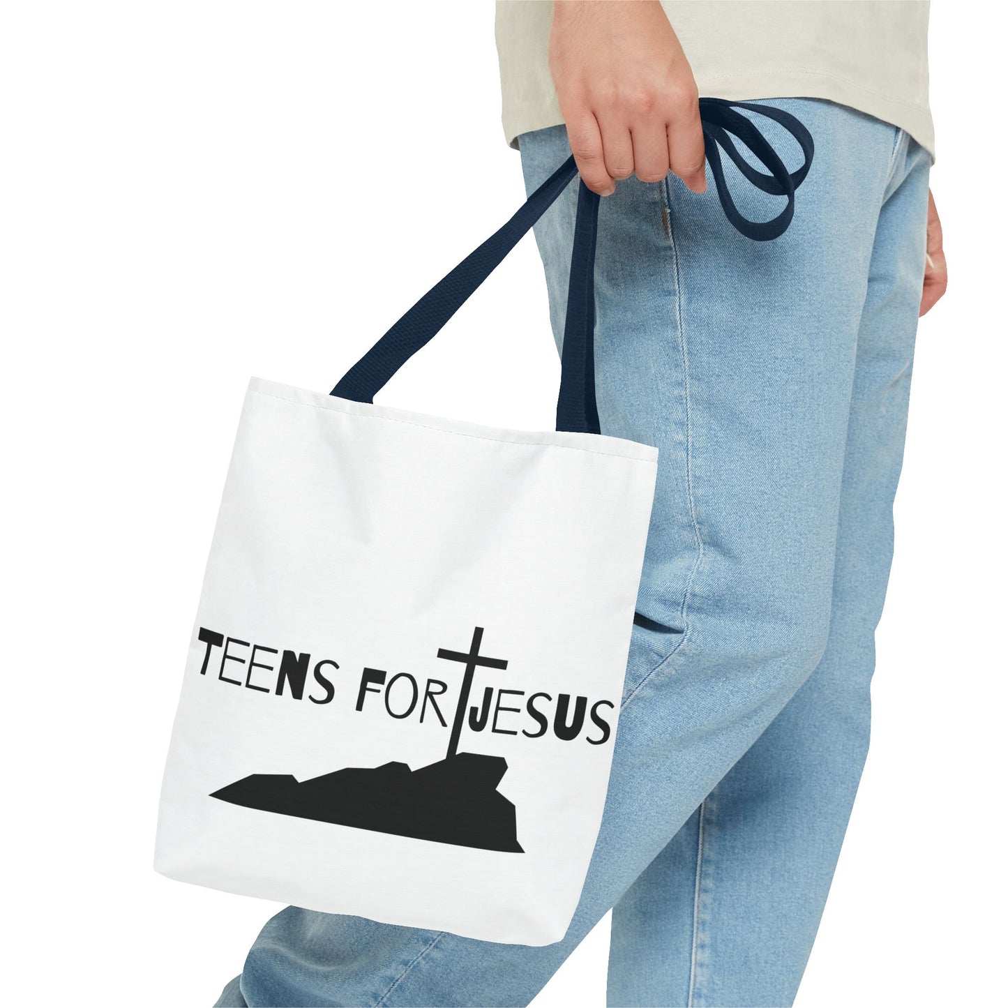 Faith-Inspired Tote Bag for Teens who love Jesus gift idea for christian teens
