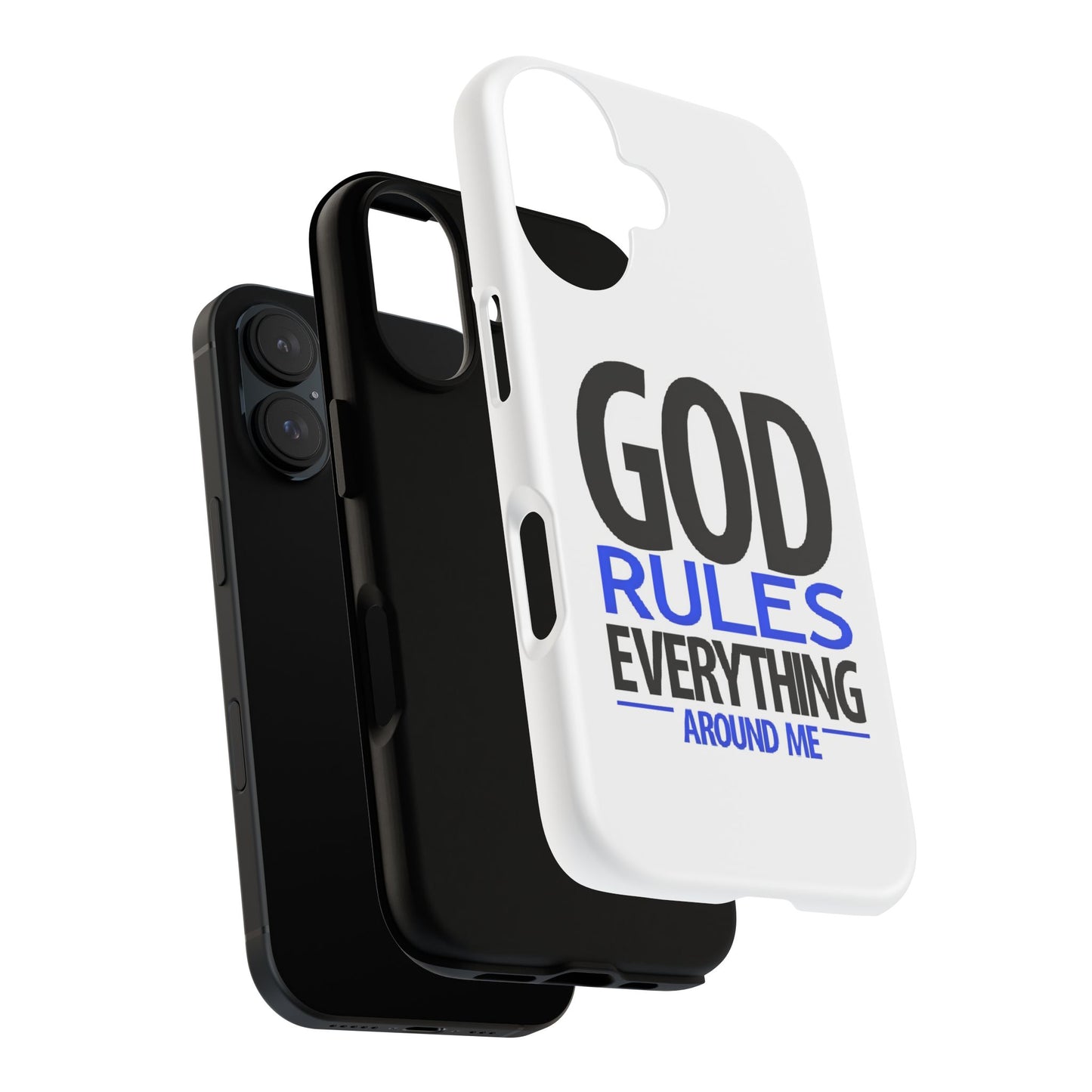 God Rules Tough Phone Case, trending phone cases, Religious Gift, spiritually themed Accessory, Inspirational Phone Case, Faith-Based phone Case