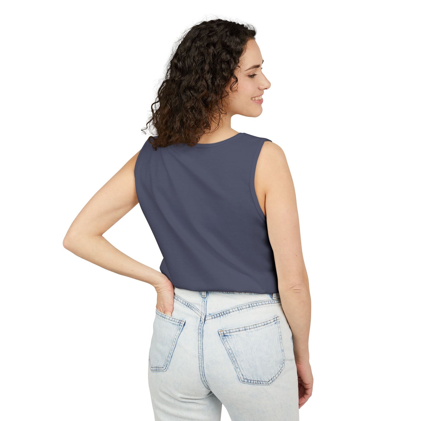 Stylish Unisex Graphic Tank Top - trendy Summer Attire, Casual Wear for everyday, Music Festivals, Gift Idea, Angel Theme