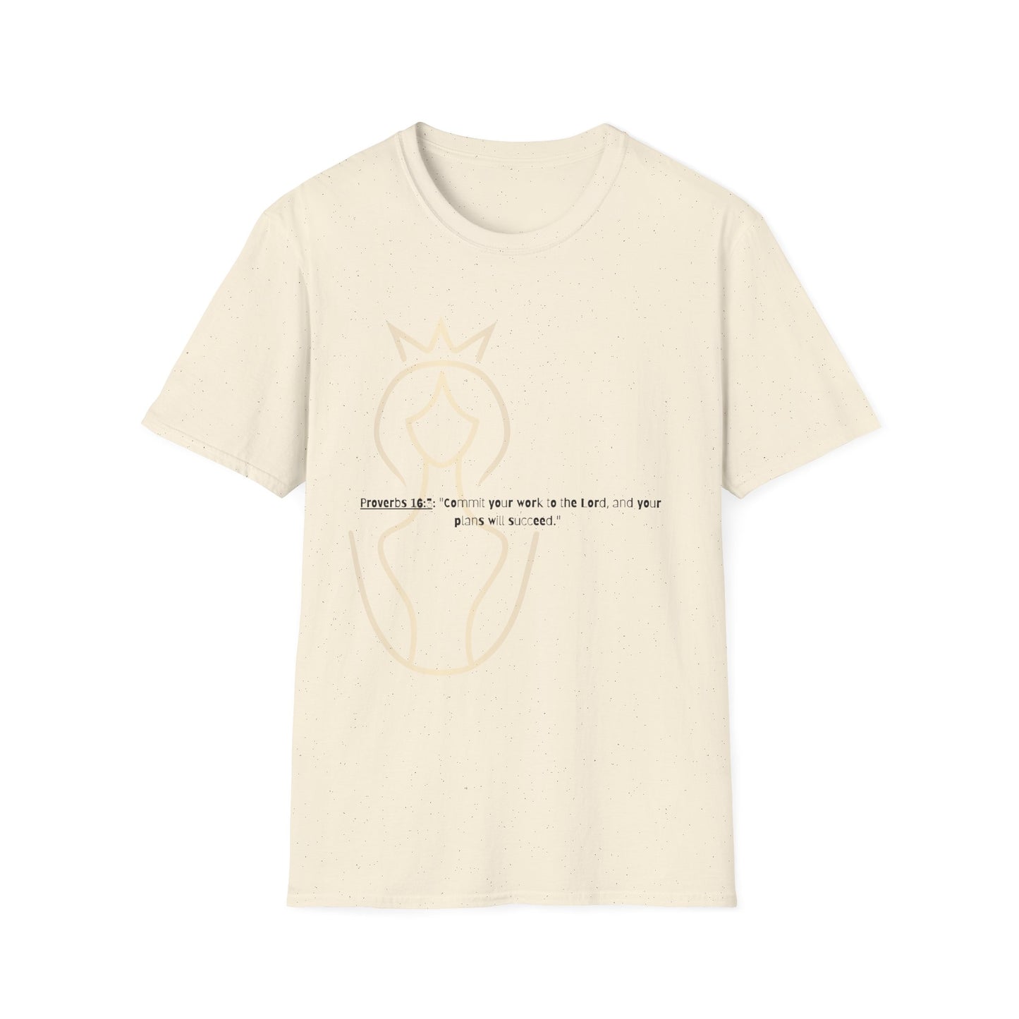 Bible verse themed Unisex Softstyle T-Shirt, jesus Lovers Gift, faith based Casual Wear Relaxed Fit Tee, Gift for believers