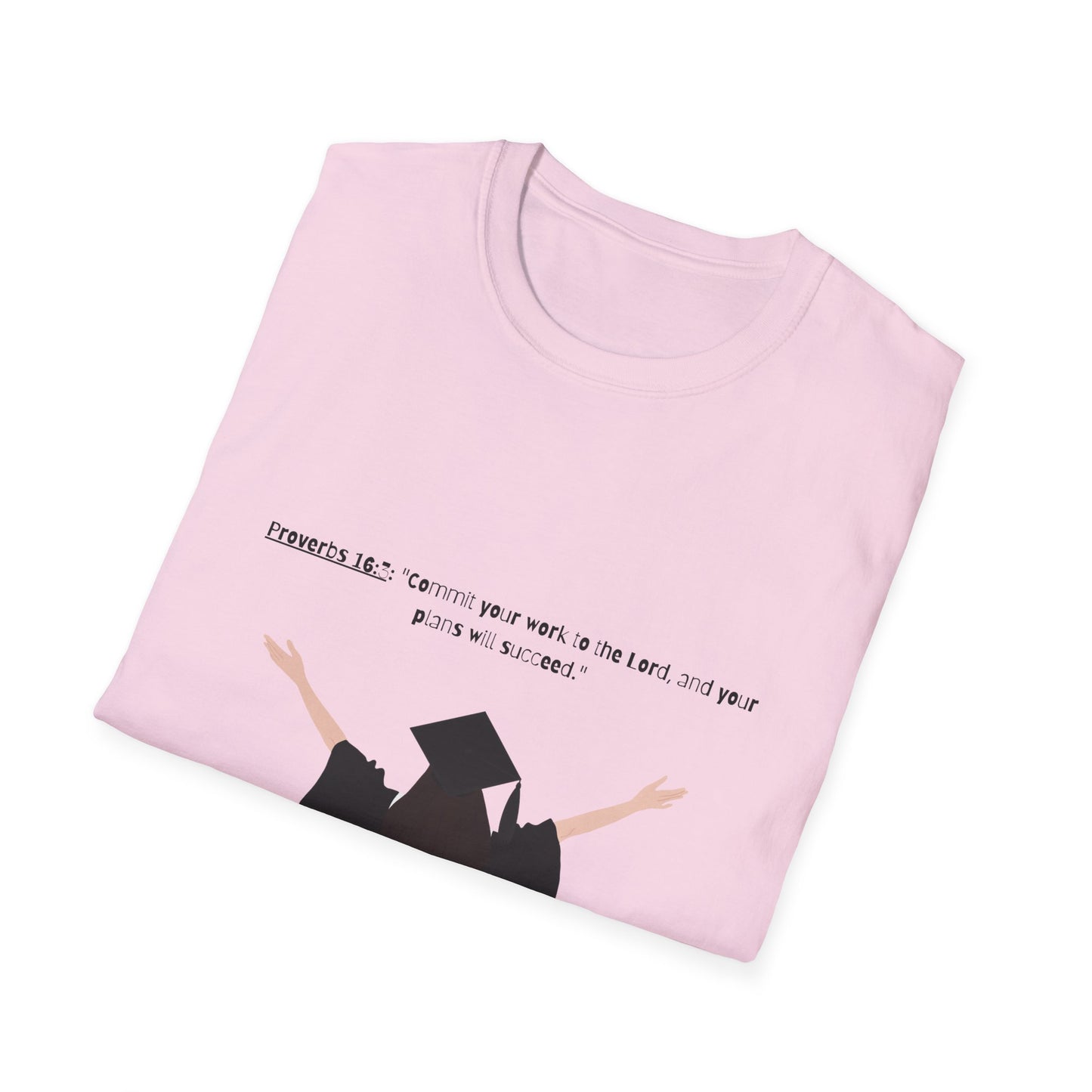 Bible verse Graduation Cap Unisex T-Shirt, faith inspired Achievement gifts Perfect for christian Graduates, Gift for Graduation Day