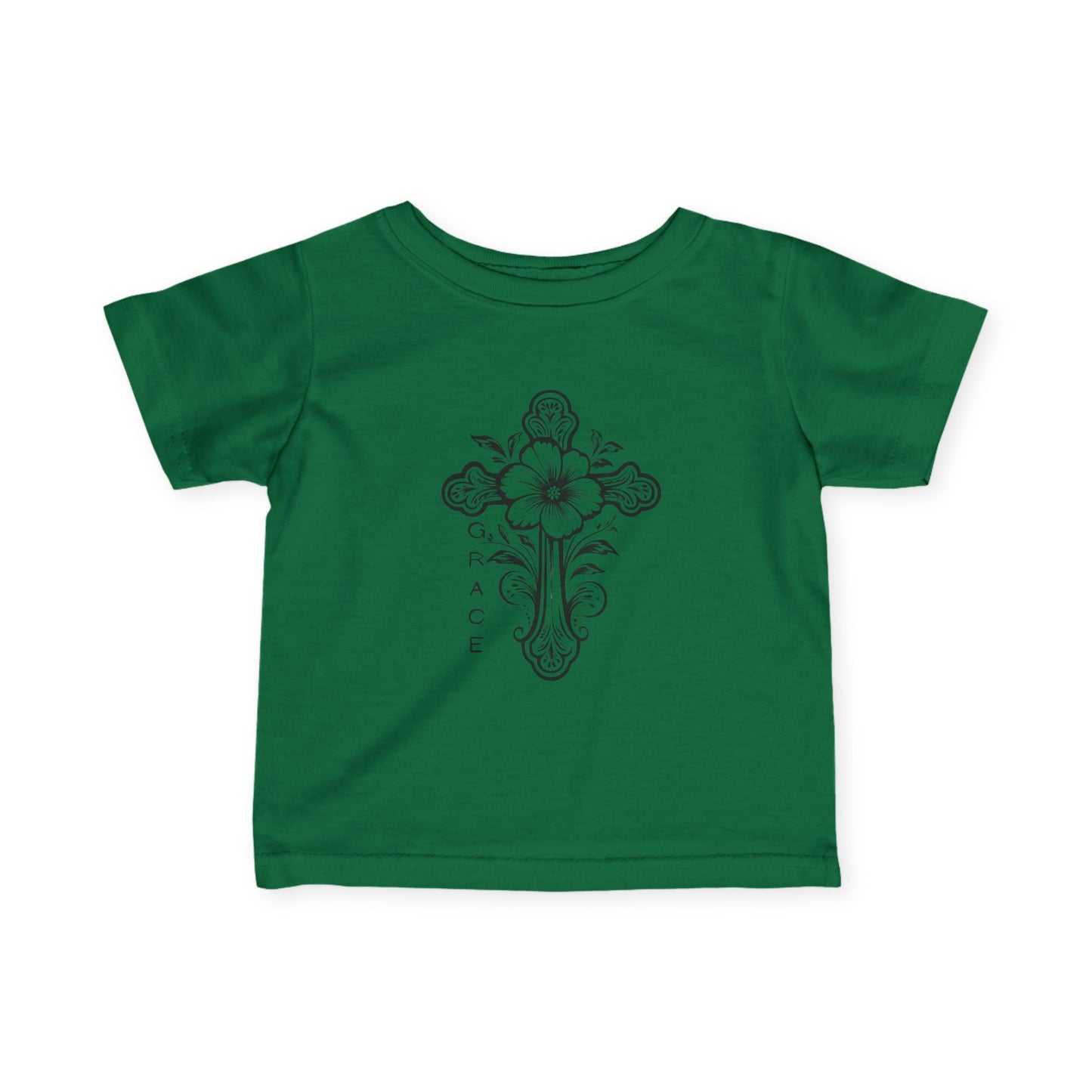 Baby faith inspired Graphic Tee with Floral Design, Infant T-Shirt, Cute Kids Clothing, Baby Shower Gift, Toddler Outfit, faith based Spring Fashion