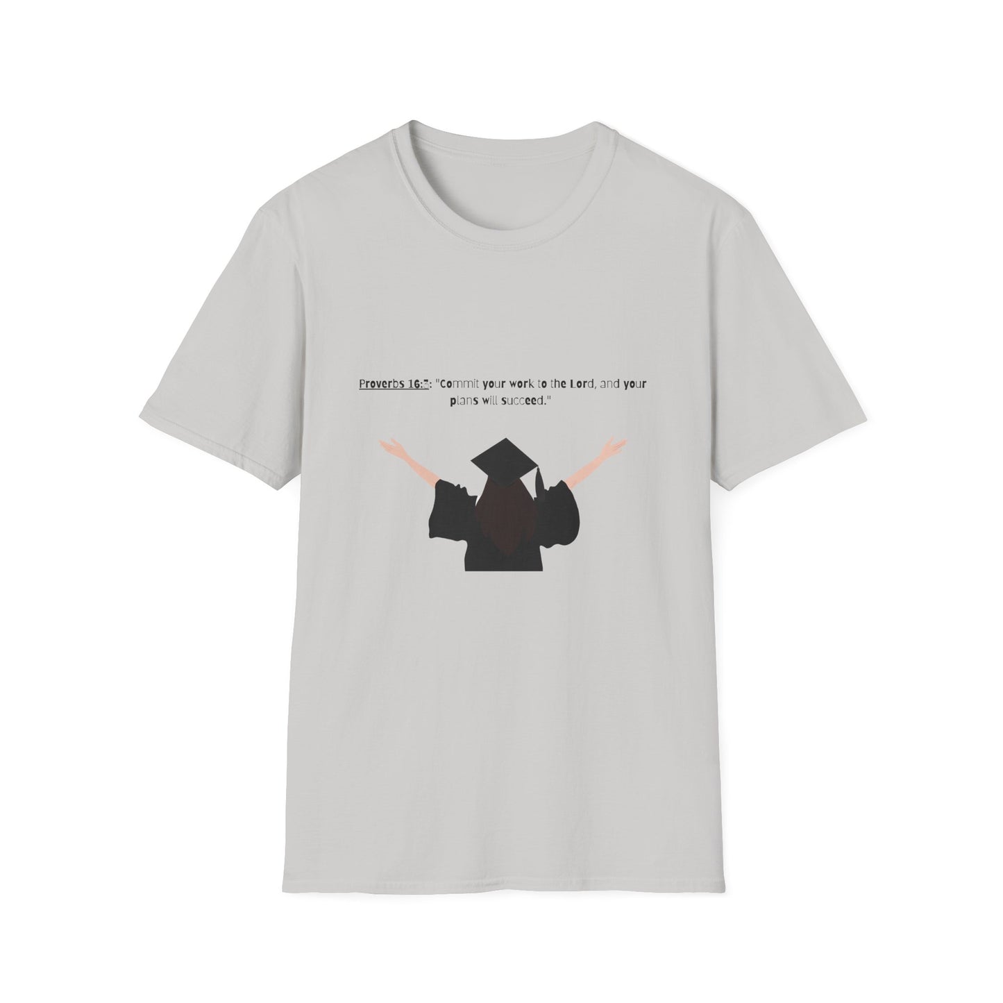 Bible verse Graduation Cap Unisex T-Shirt, faith inspired Achievement gifts Perfect for christian Graduates, Gift for Graduation Day