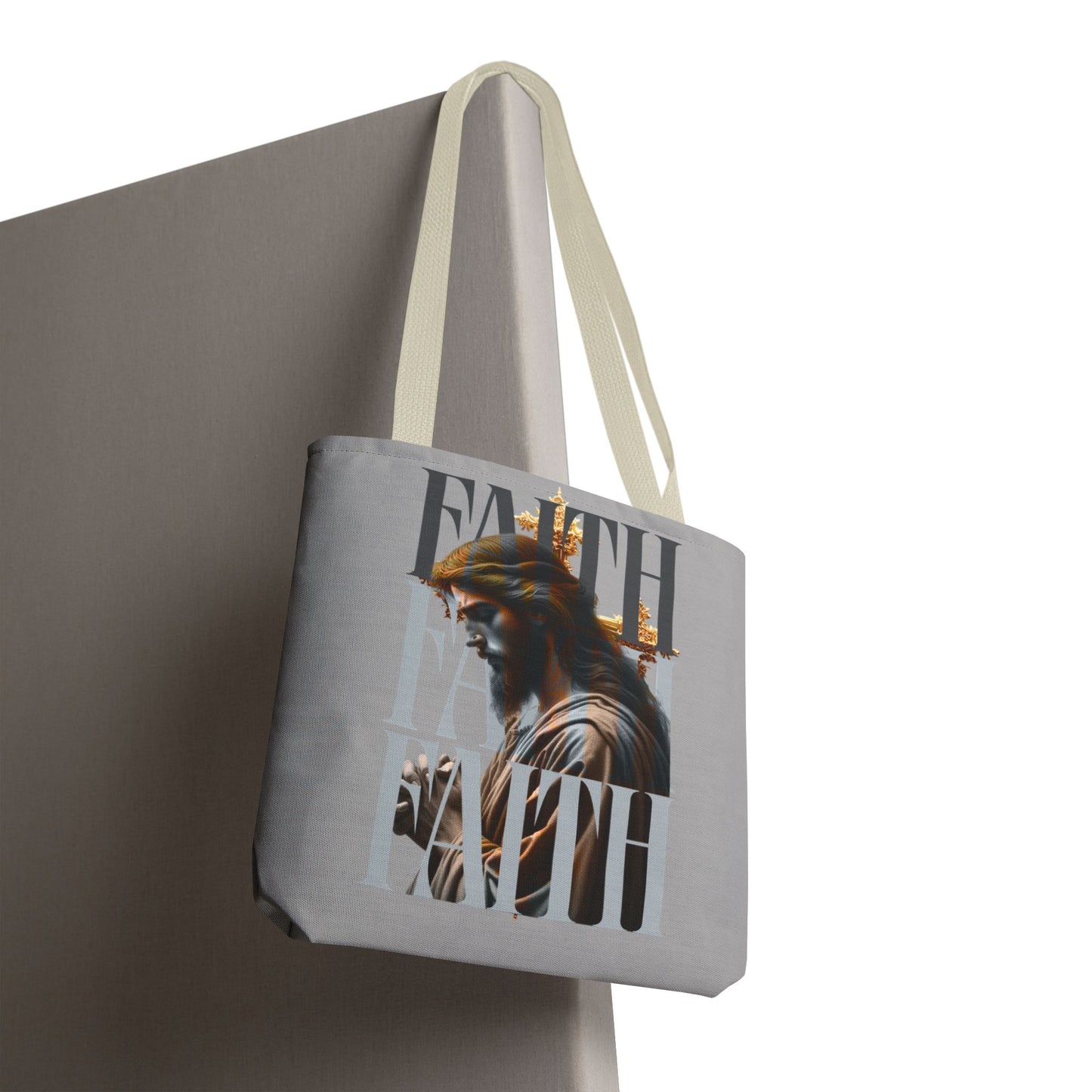 Faith themed Tote Bag for Daily wear, Reusable Shopping Bag, Christian Gift for any occassion, Affirmation Accessory, Stylish Faith Bag