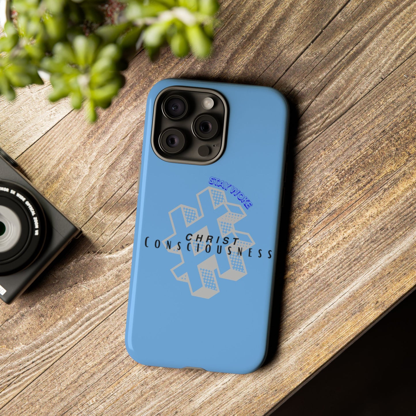 Hashtag Phone Case, Spiritual Gift, Faith-Based Accessory, Unique Tech Cover, Blue Phone Protector, trending tough cases, trending iPhone cases