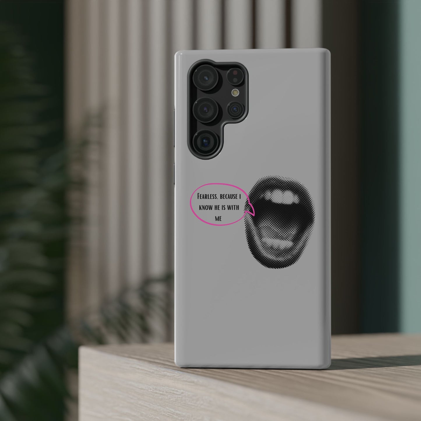 Fearless Impact-Resistant Phone Case; Durable Phone Protector, inspirational Gift, phone Accessory, Trendy Tech Item, Everyday Use