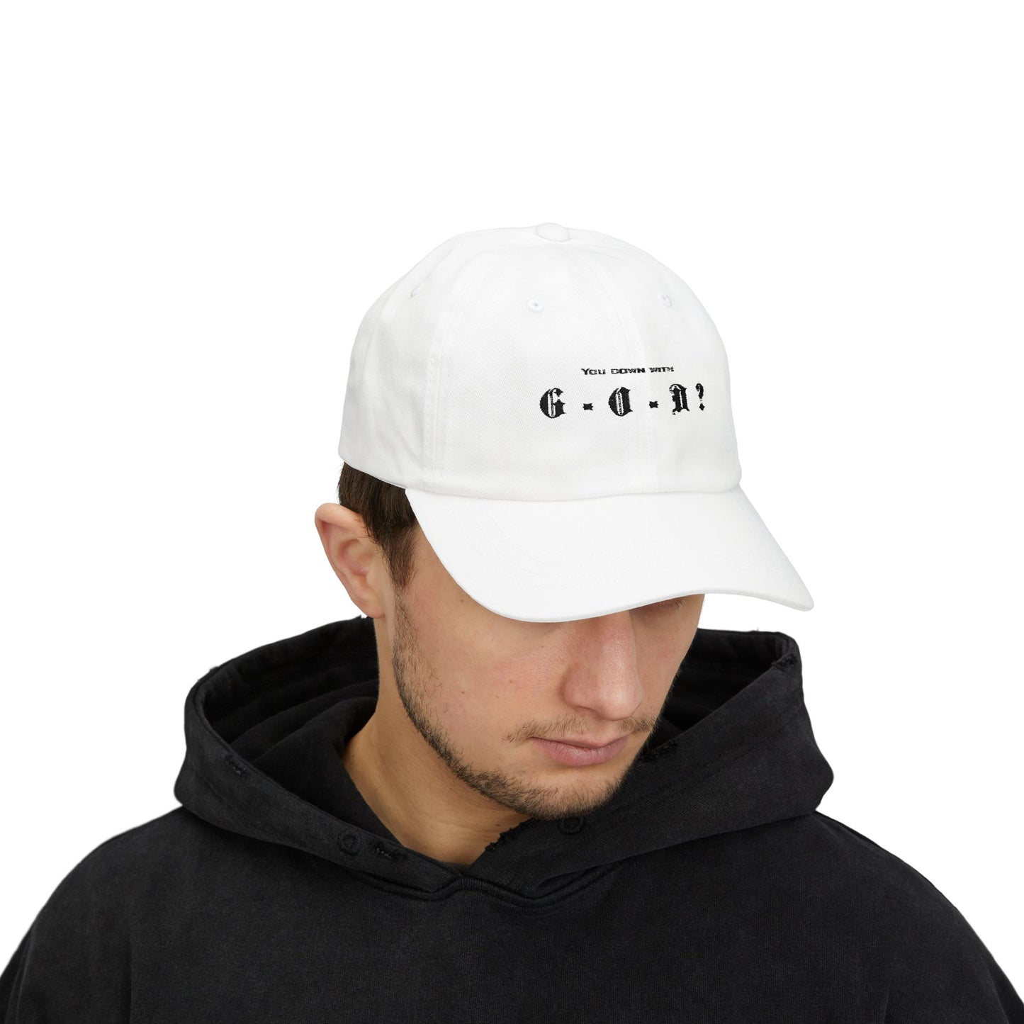 Unisex Classic Dad Cap with Quote, Casual Cap for Dads, Gift for Father's Day, Adjustable Baseball Hat, Trendy Unisex Headwear for christian athletic wear for believers