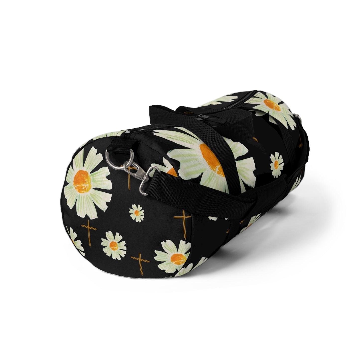 Chic Floral faith inspired cross design Duffel Bag for Travel, Gym, Weekend Getaways, trending faith based duffel bag for Women, Stylish Overnight Bag, Gift for Her