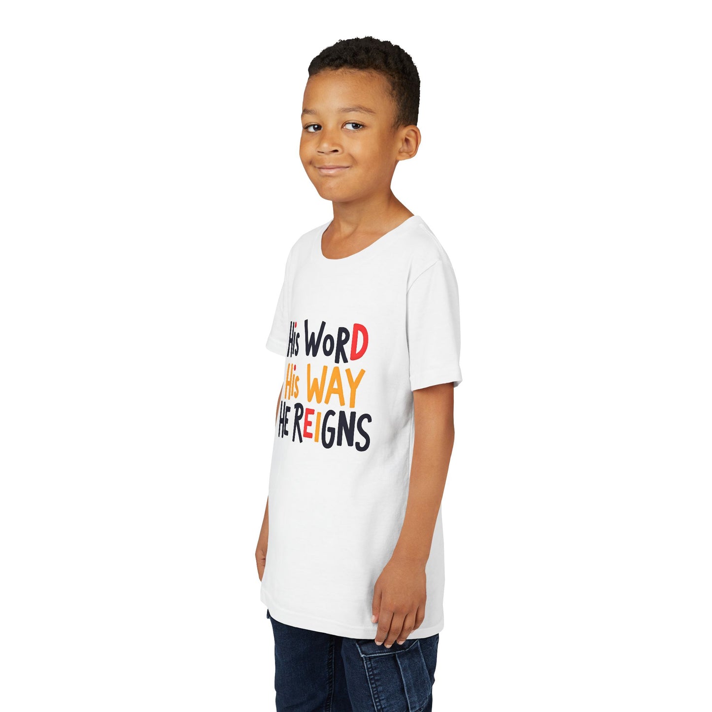 Faith-Inspired Youth Tee, Christian T-Shirt, Religious Kids Shirt, Inspirational Gift, Summer Outfit