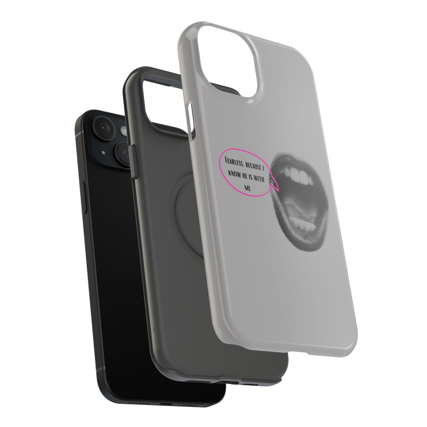 Fearless Impact-Resistant Phone Case; Durable Phone Protector, inspirational Gift, phone Accessory, Trendy Tech Item, Everyday Use