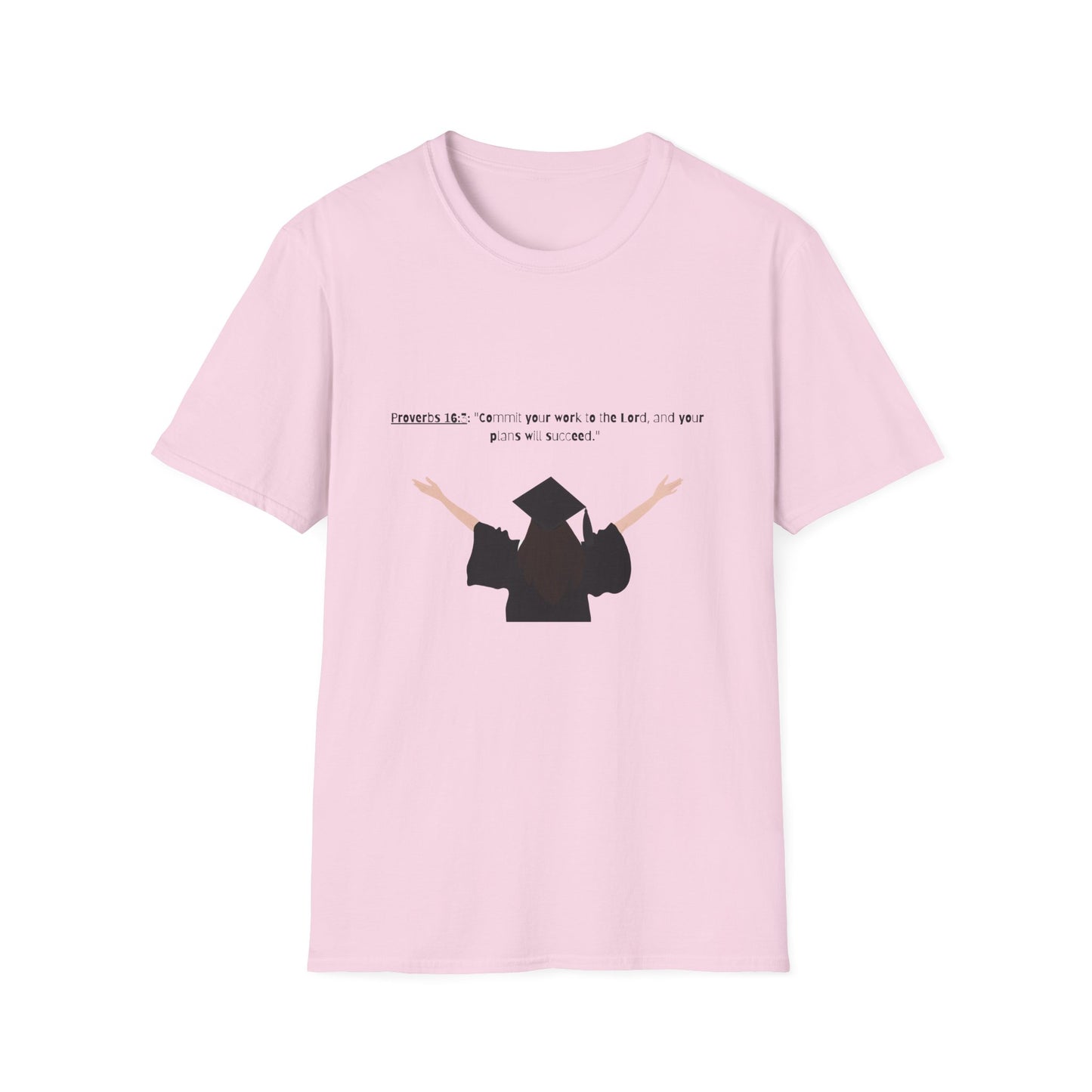 Bible verse Graduation Cap Unisex T-Shirt, faith inspired Achievement gifts Perfect for christian Graduates, Gift for Graduation Day
