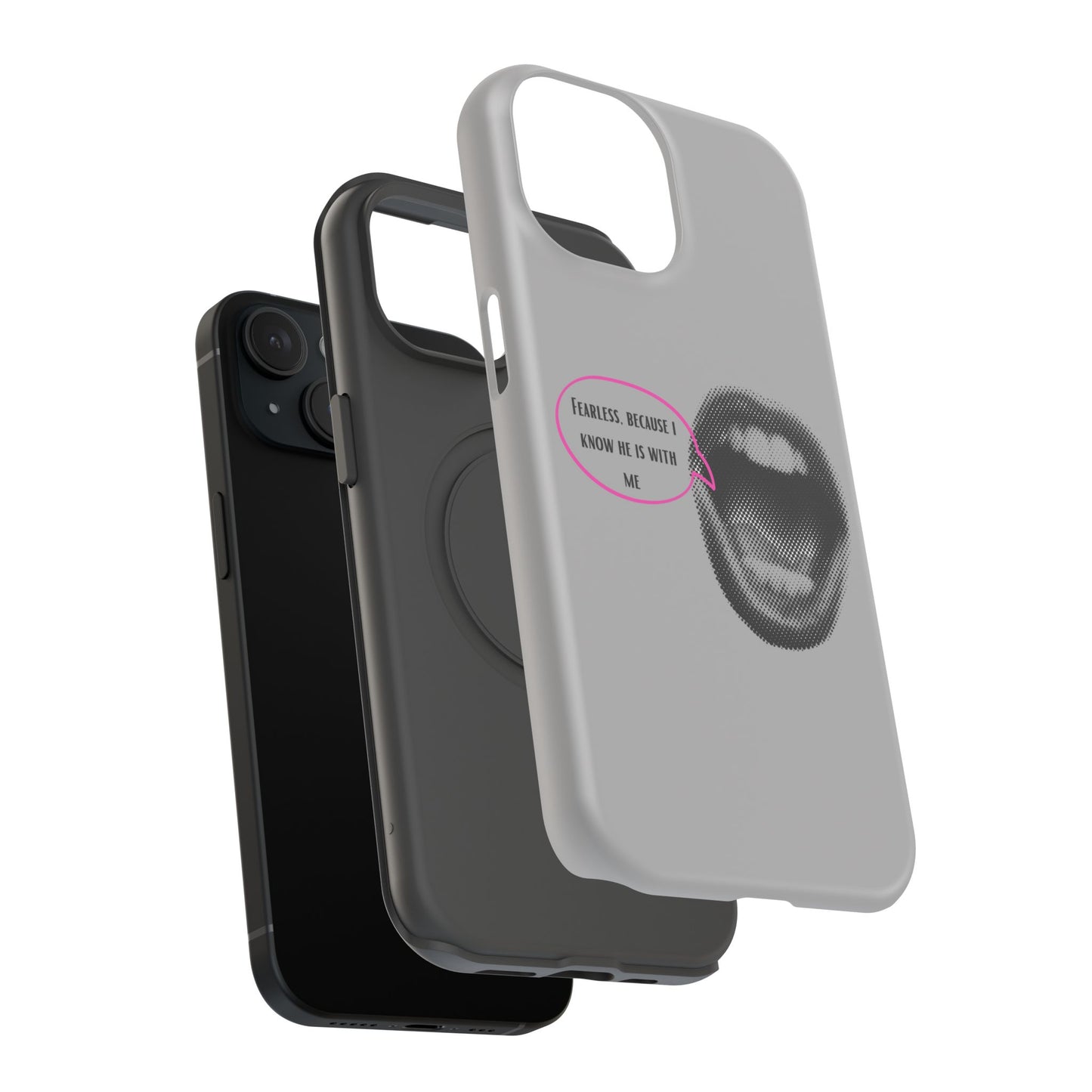 Fearless Impact-Resistant Phone Case; Durable Phone Protector, inspirational Gift, phone Accessory, Trendy Tech Item, Everyday Use