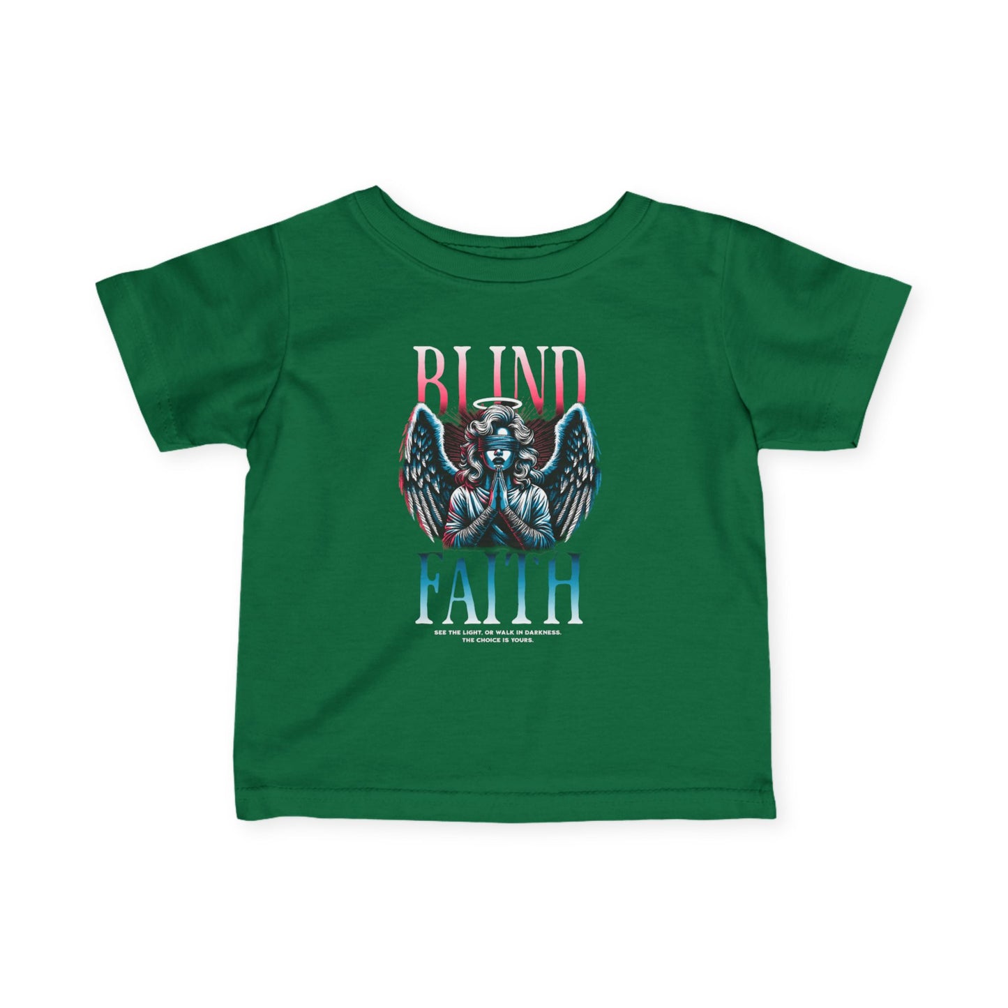 Infant Tee with Blind Faith Design - Cute Baby Shirt for Every Day, Baby shower Gift, trending Toddler Style, trending baby Graphic Tee, Unique Baby Clothes