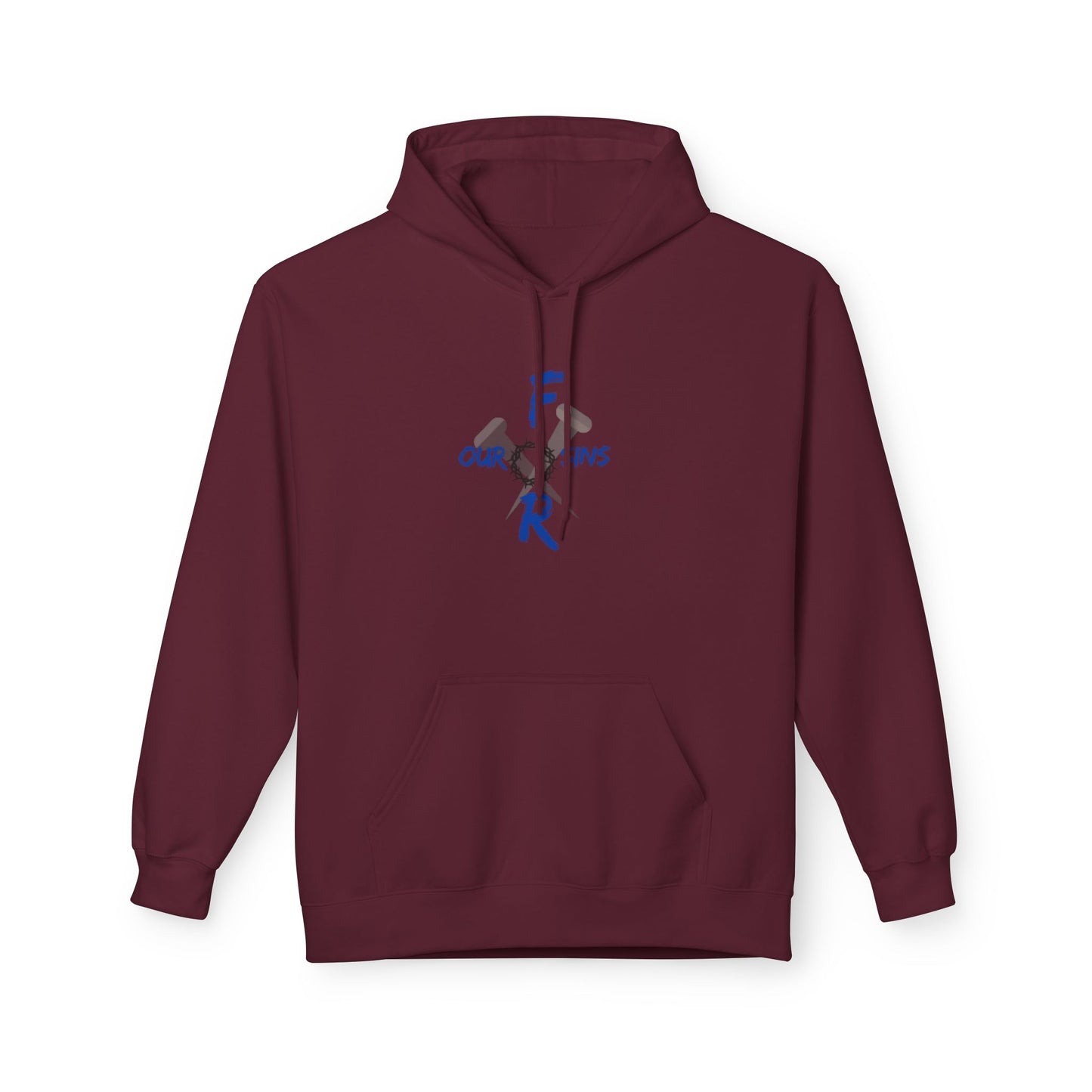 Unisex logo Fleece Hoodie - Cozy Gift for Friends, Motivational Apparel, Casual Wear, Birthday Present, Everyday Comfort