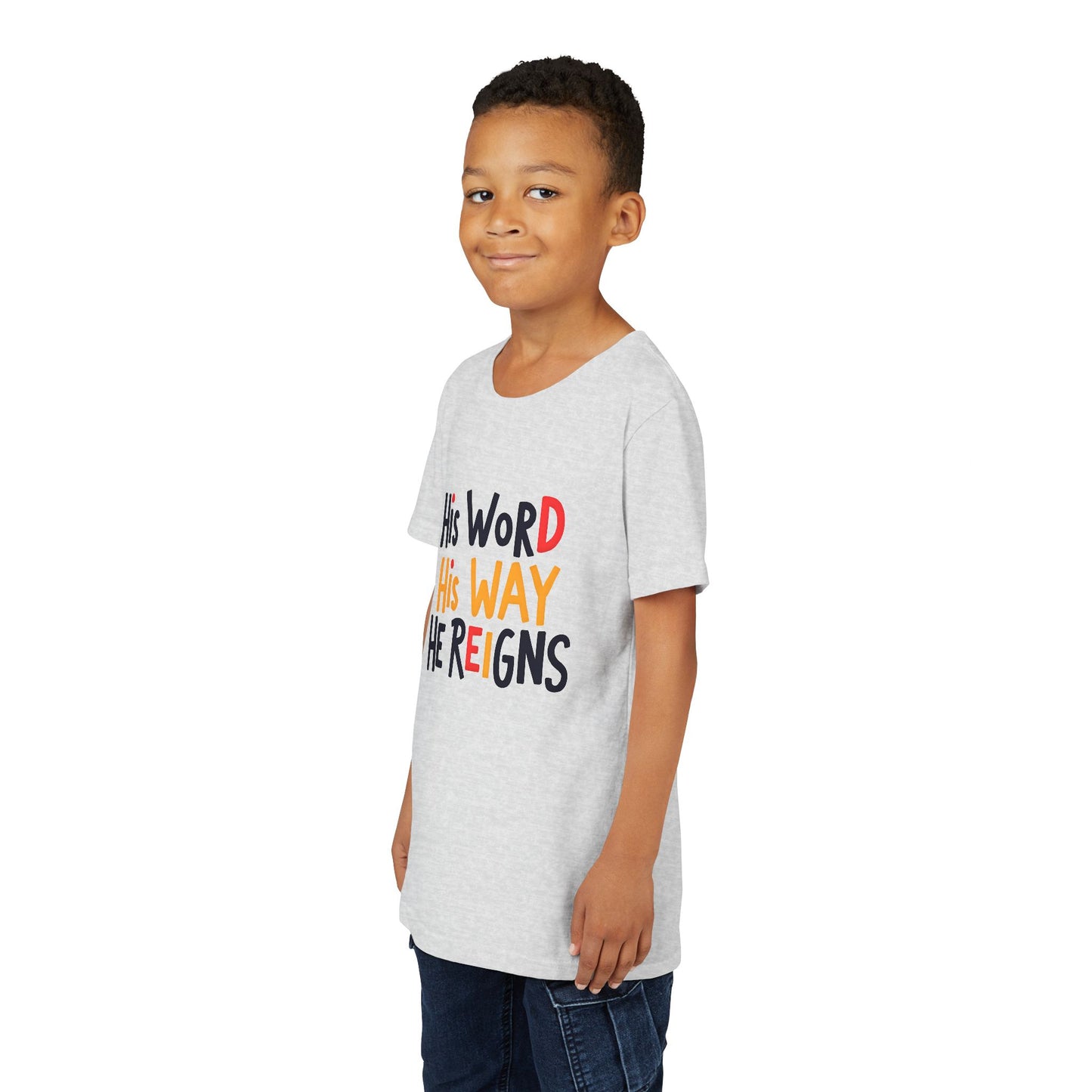 Faith-Inspired Youth Tee, Christian T-Shirt, Religious Kids Shirt, Inspirational Gift, Summer Outfit