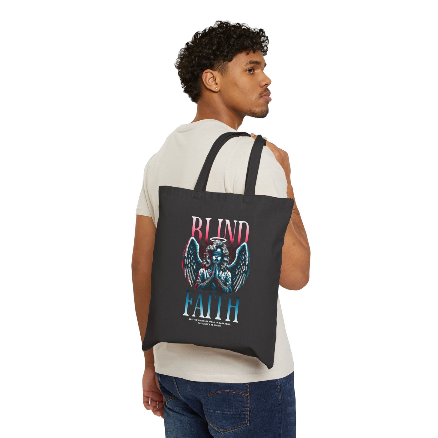 Every day Cotton Canvas Tote Bag, Eco-Friendly Tote, Perfect for daily use, spiritually inspired Everyday tote bag, eco friendly accessories