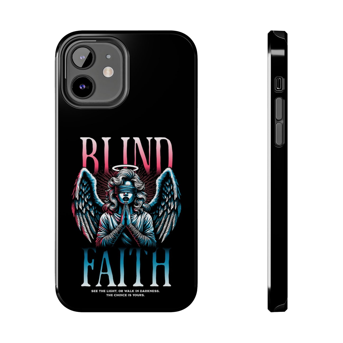 Angelic Blind Faith Phone Case | Tough Phone Cases, Angel Design, everyday Gifts, Faith-Based, Protection Case, trending smartphone cases
