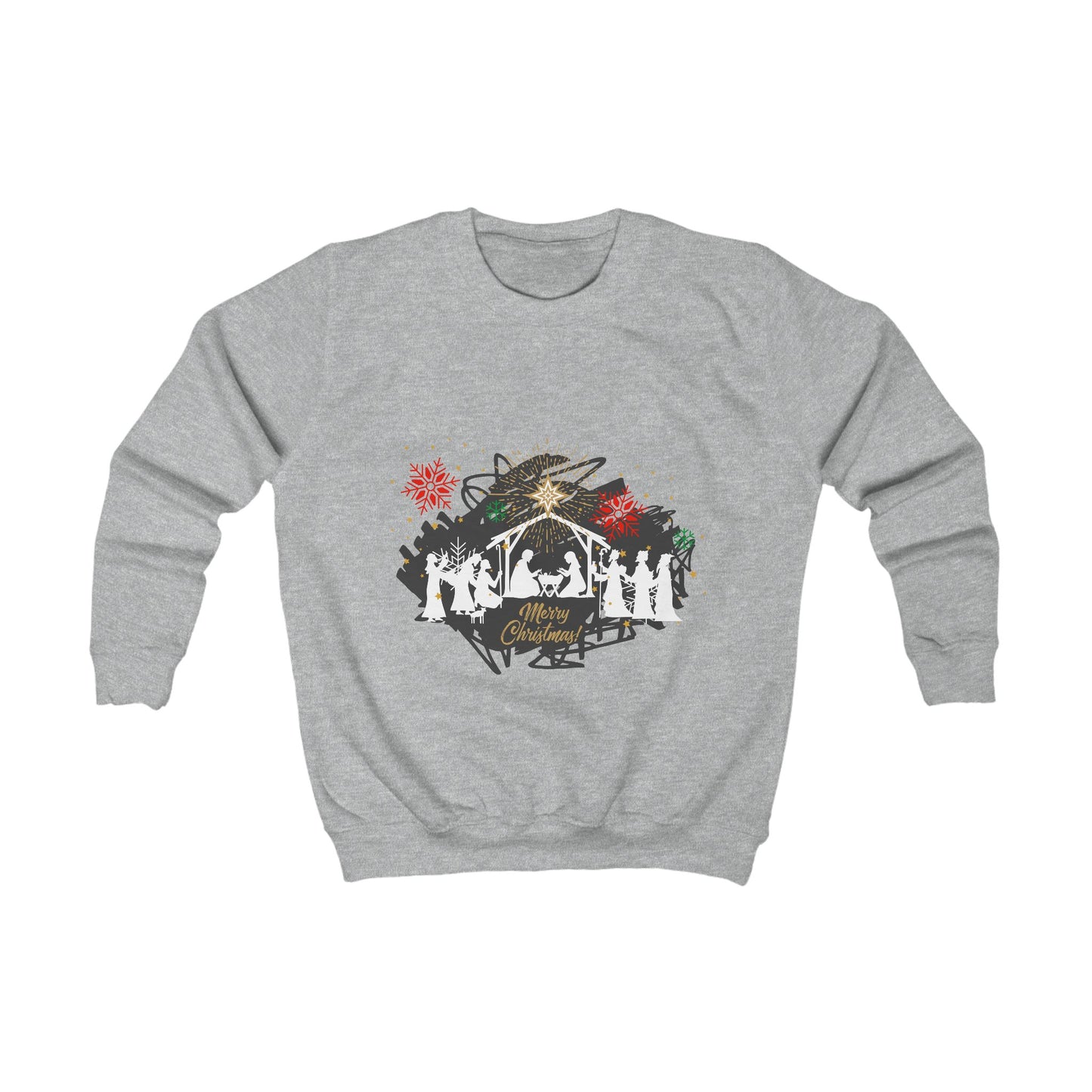 Christmas themed Kids Sweatshirt , Perfect, faith Inspired Cozy Wear, Winter apparel for christians